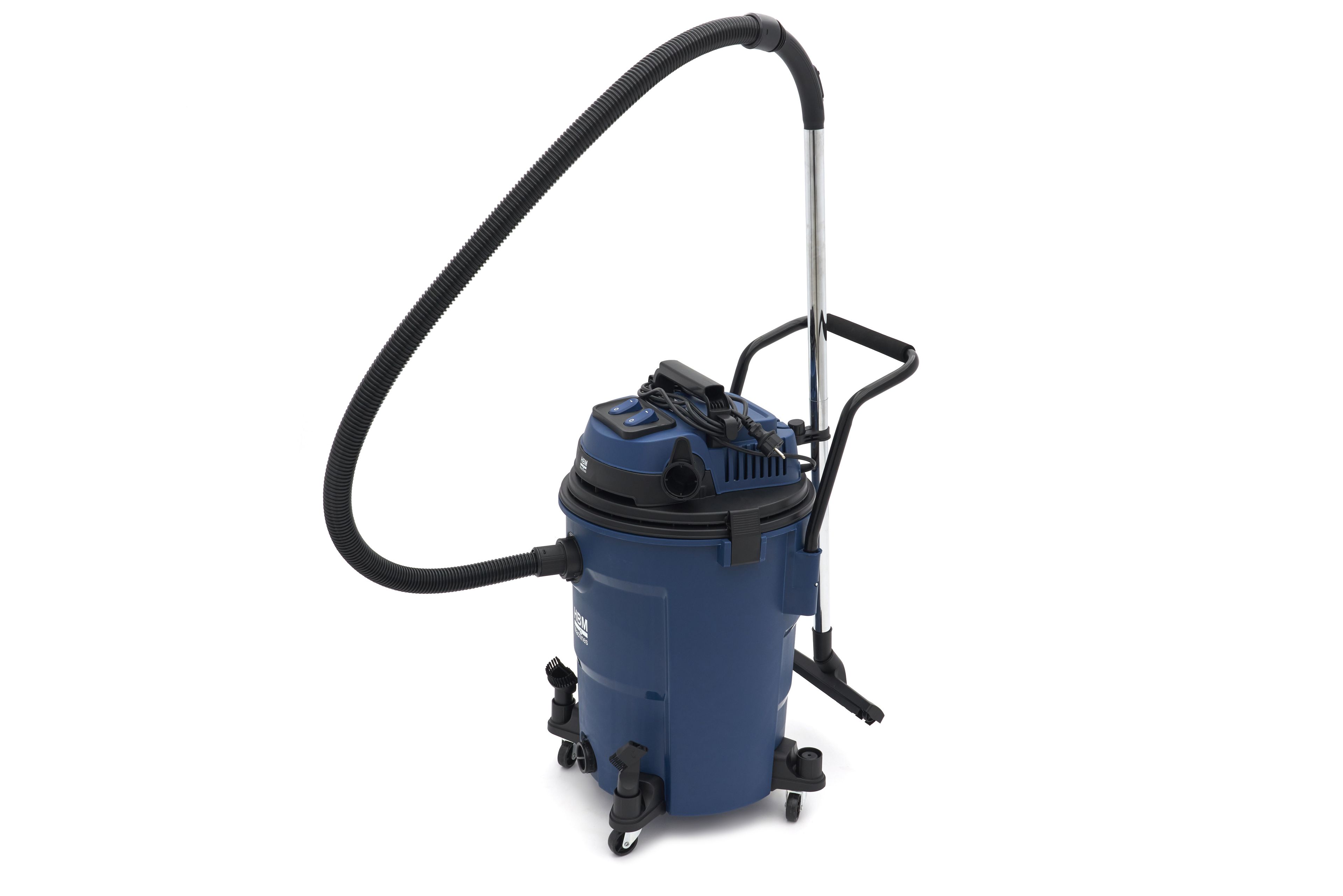 HBM bouwstofzuiger nat/droog PP 2x1200W 60L