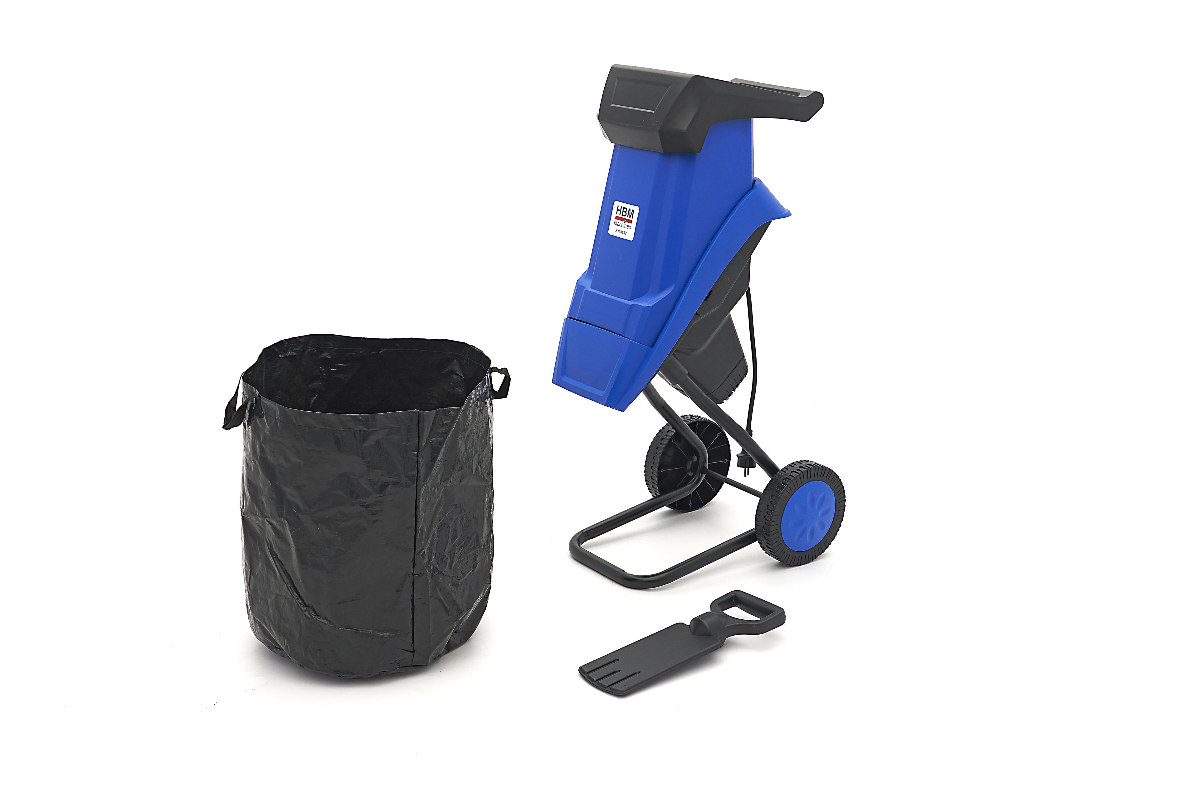 HBM Broyeur électrique 2500W - Broyeur de jardin / broyeur à bois pour branches de 40 mm et 2 inclus Image 2