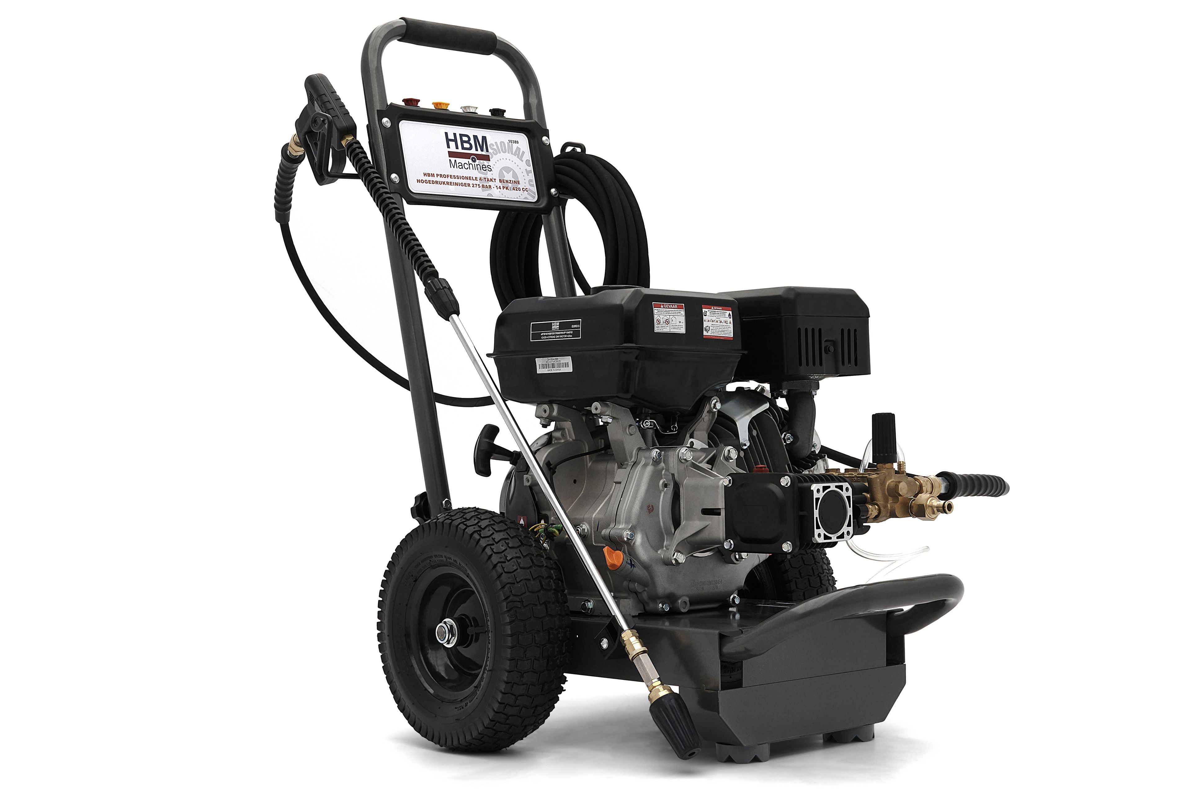 HBM Nettoyeur haute pression professionnel à essence 4 temps 275 BAR - 14 CV / 420 cc Image 2