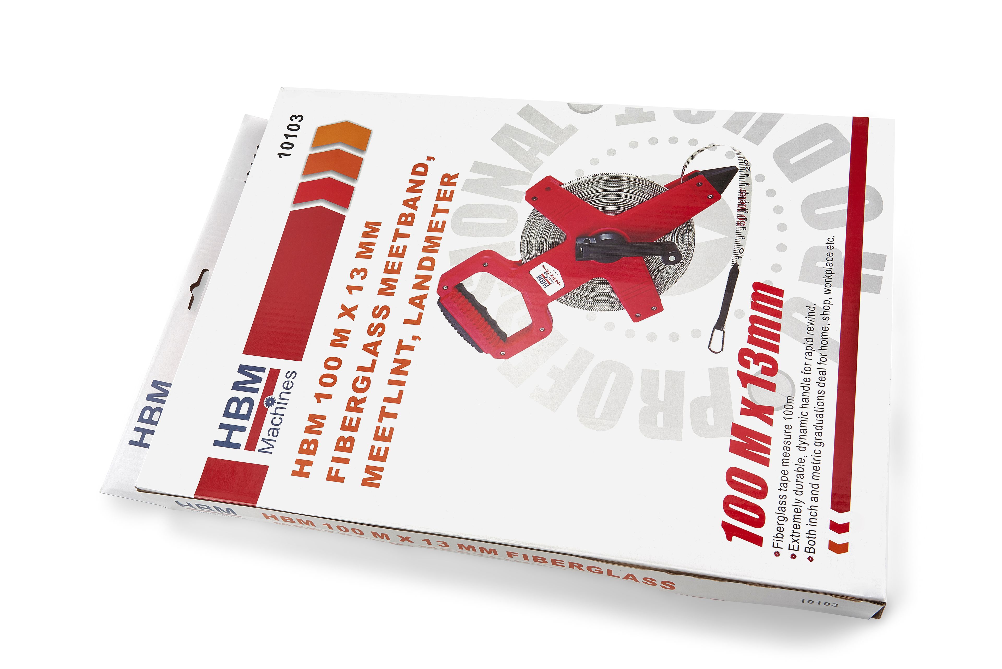 HBM 100 m x 13 mm Glasfaserbandmaß, Maßband, Vermesser Image 9