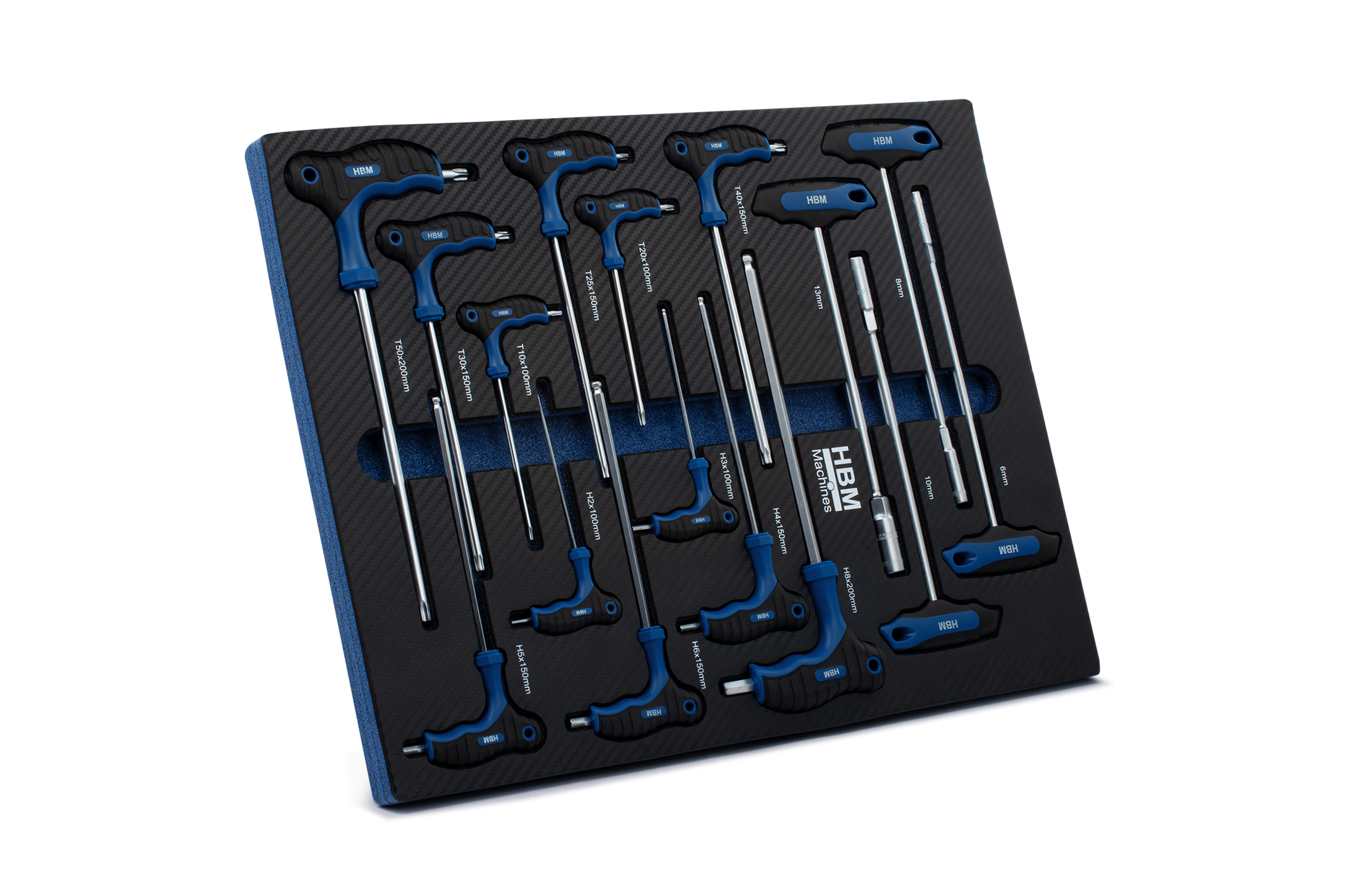 HBM inlay met T-grepenset metrisch 16-delig Image 3