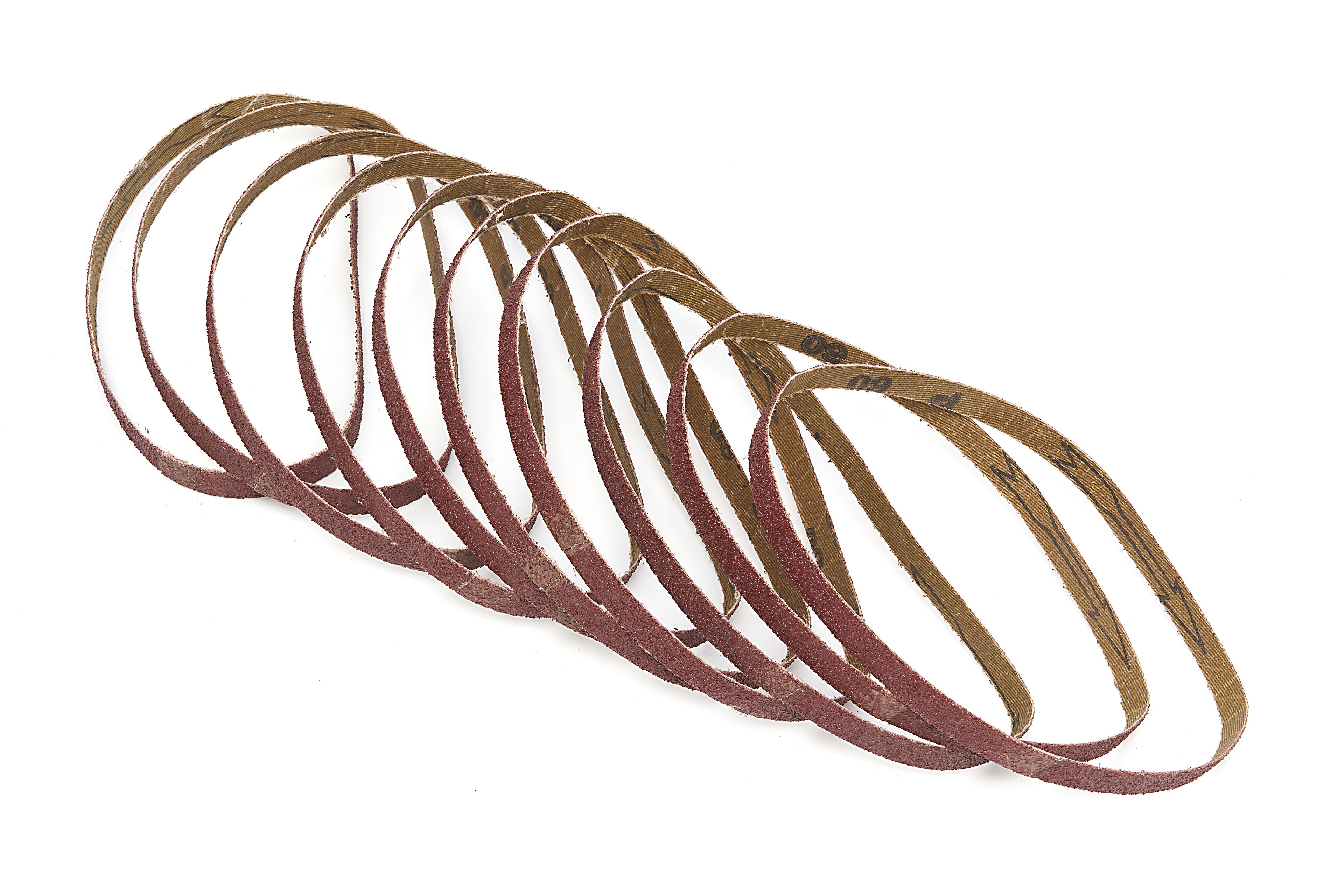 HBM set di 10 nastri abrasivi 13 x 457 mm per HBM Powerfile / levigatrice a nastro stretta / levigatrice a nastro con aspirazione polvere - 400 Watt 80 Image 3