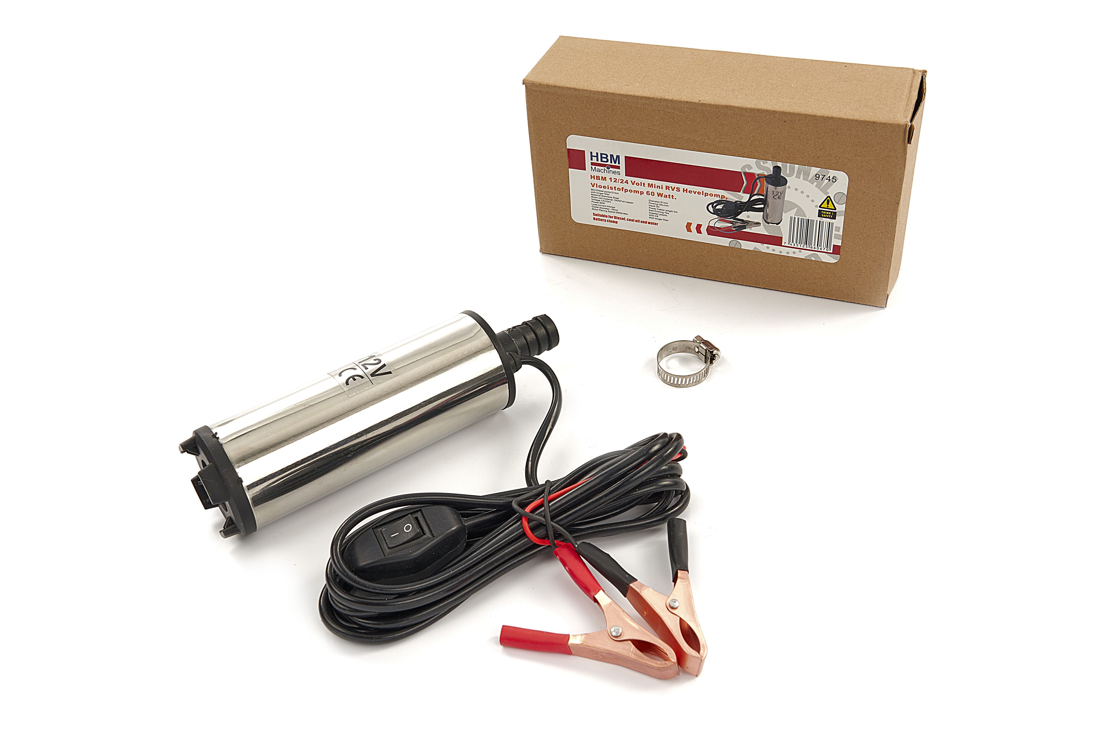 HBM 12 Volt Mini-Edelstahl-Heberpumpen