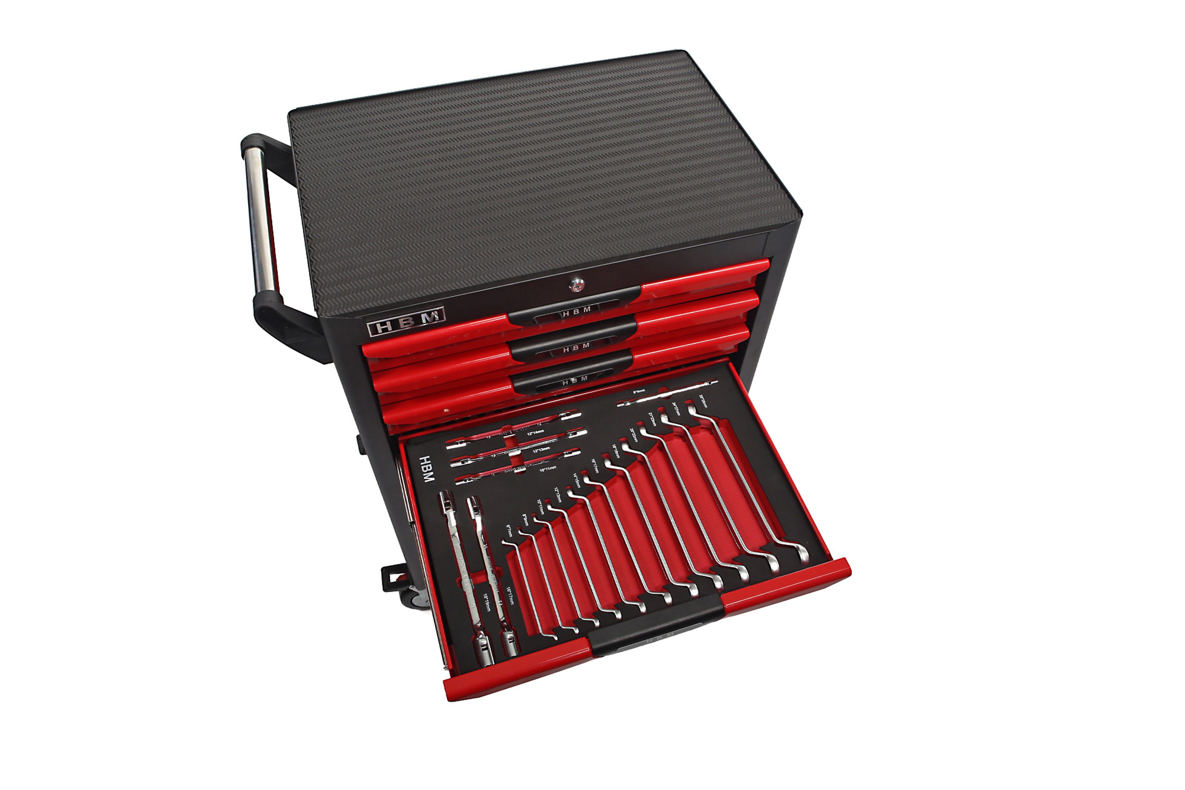 HBM professionele deluxe gevulde gereedschapswagen, 283 delig Image 8