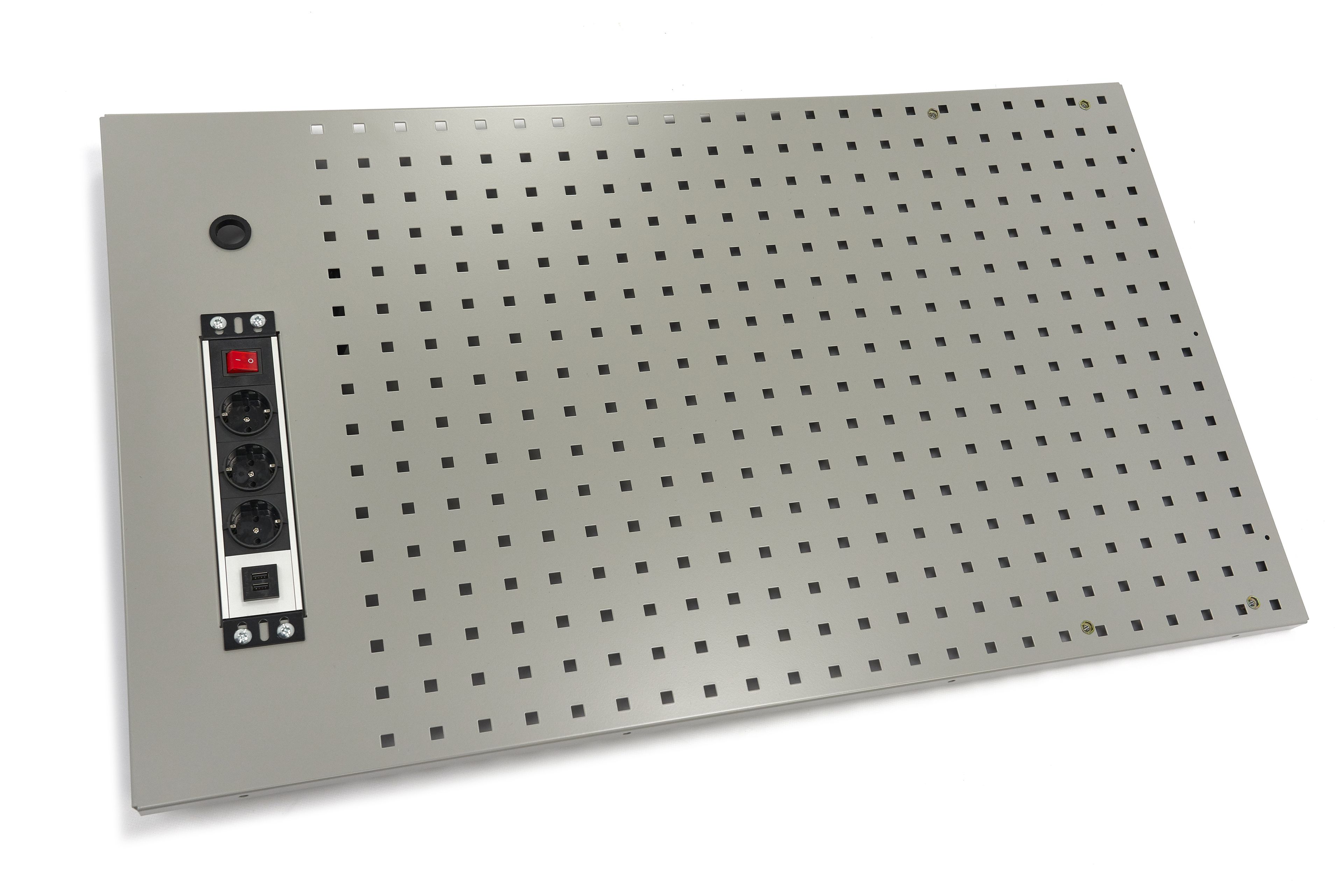 HBM-Werkzeugwand / Lochwand 105 x 61 cm inklusive Steckdose für Werkstattausrüstung Image 7