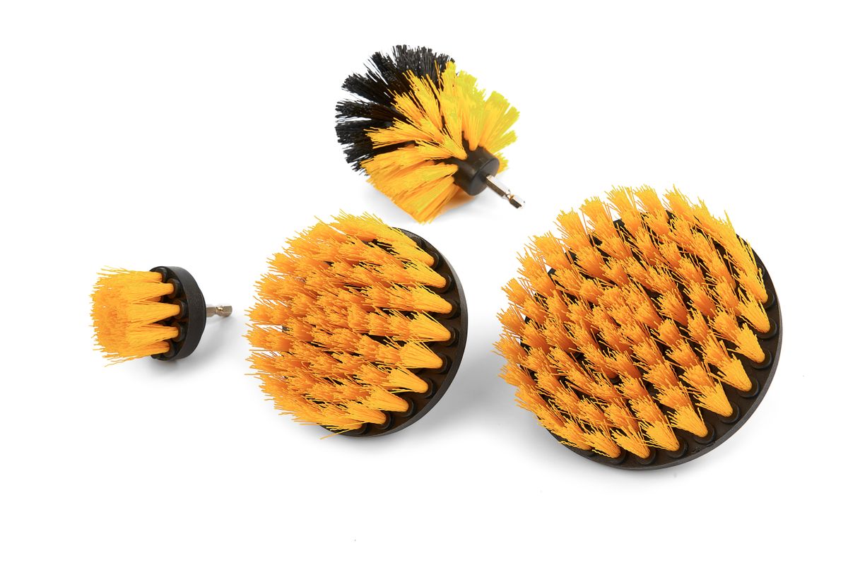 Set de cepillos de limpieza de 4 piezas HBM para el taladro