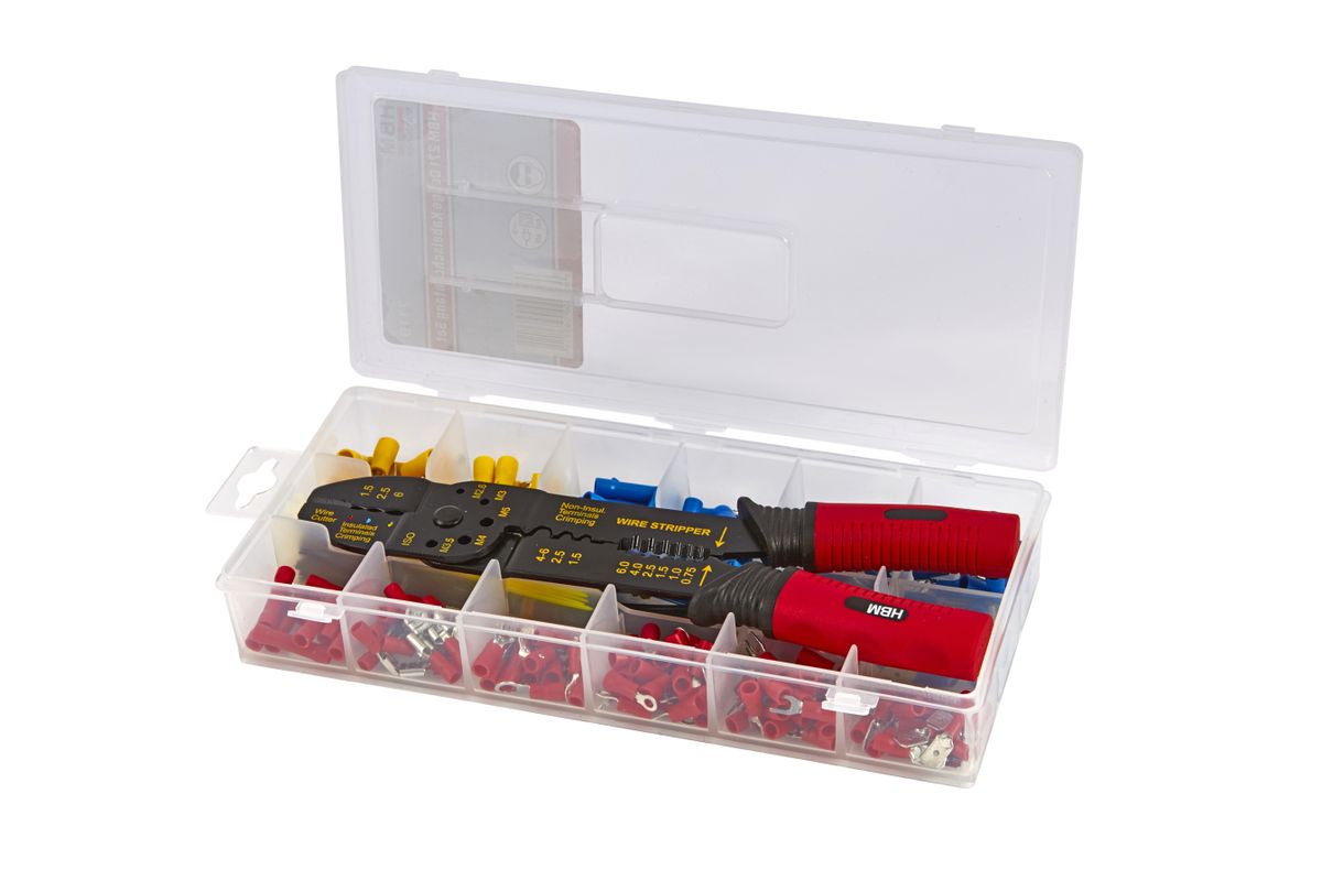 Set de pinzas para conectores de cable HBM de 271 piezas
