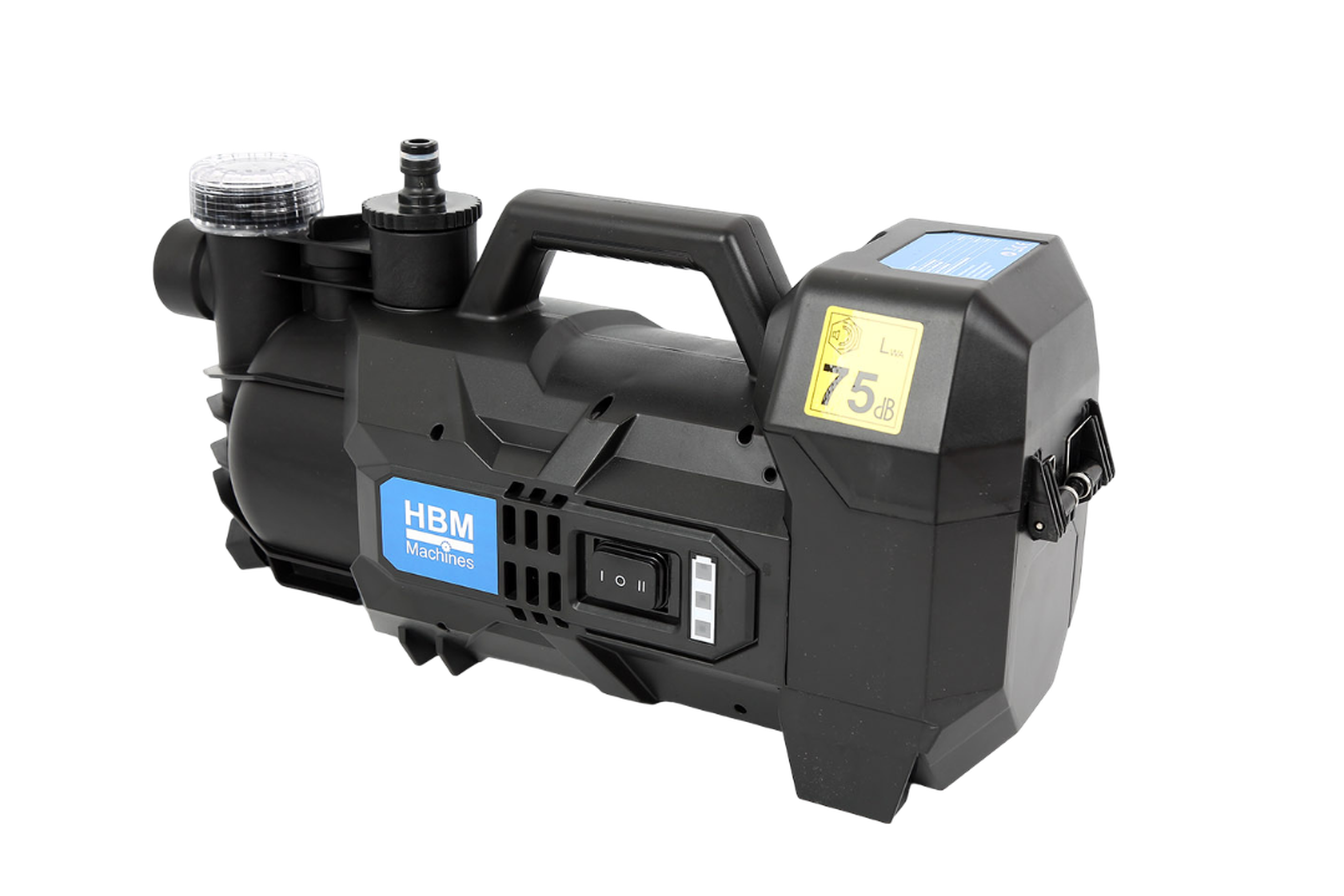 Pompa da giardino HBM a batteria, pompa ad acqua 20 Volt