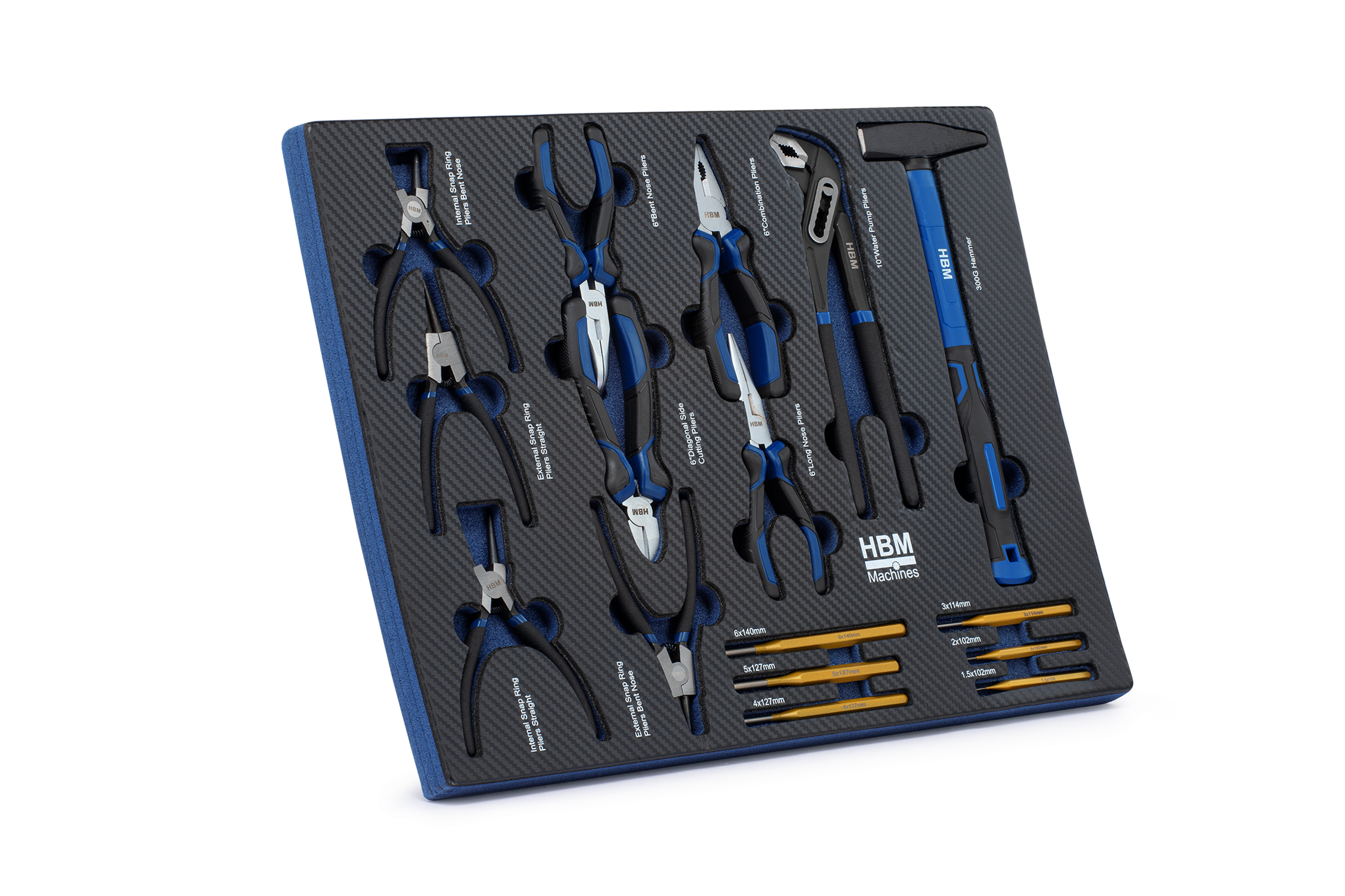 HBM inlays met gereedschapset 262-delig, voor gereedschapswagen, blauw Image 19