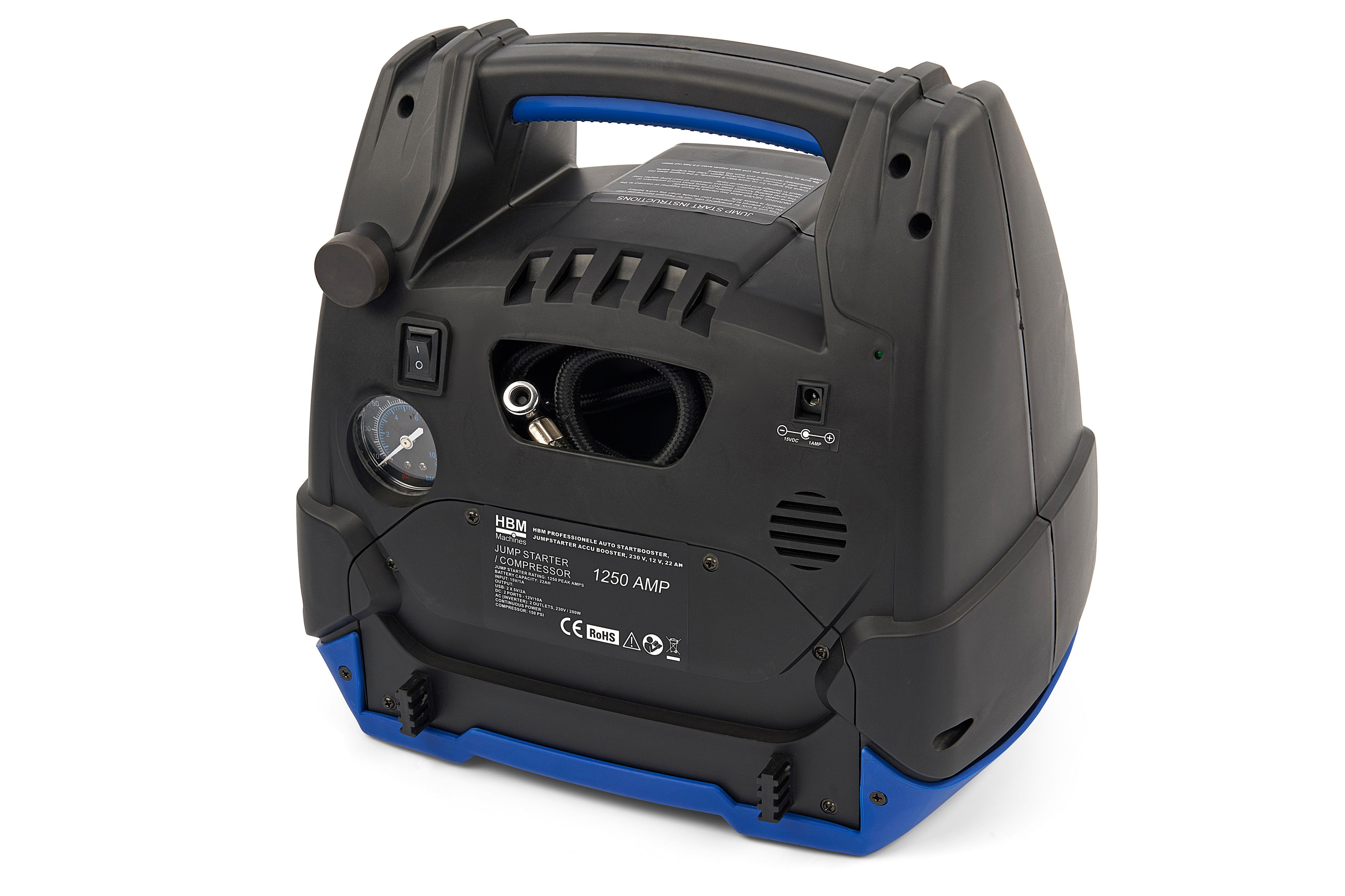 HBM Avviatore per auto, Booster di batteria, 12/230 Volt, 21 Ah Image 7