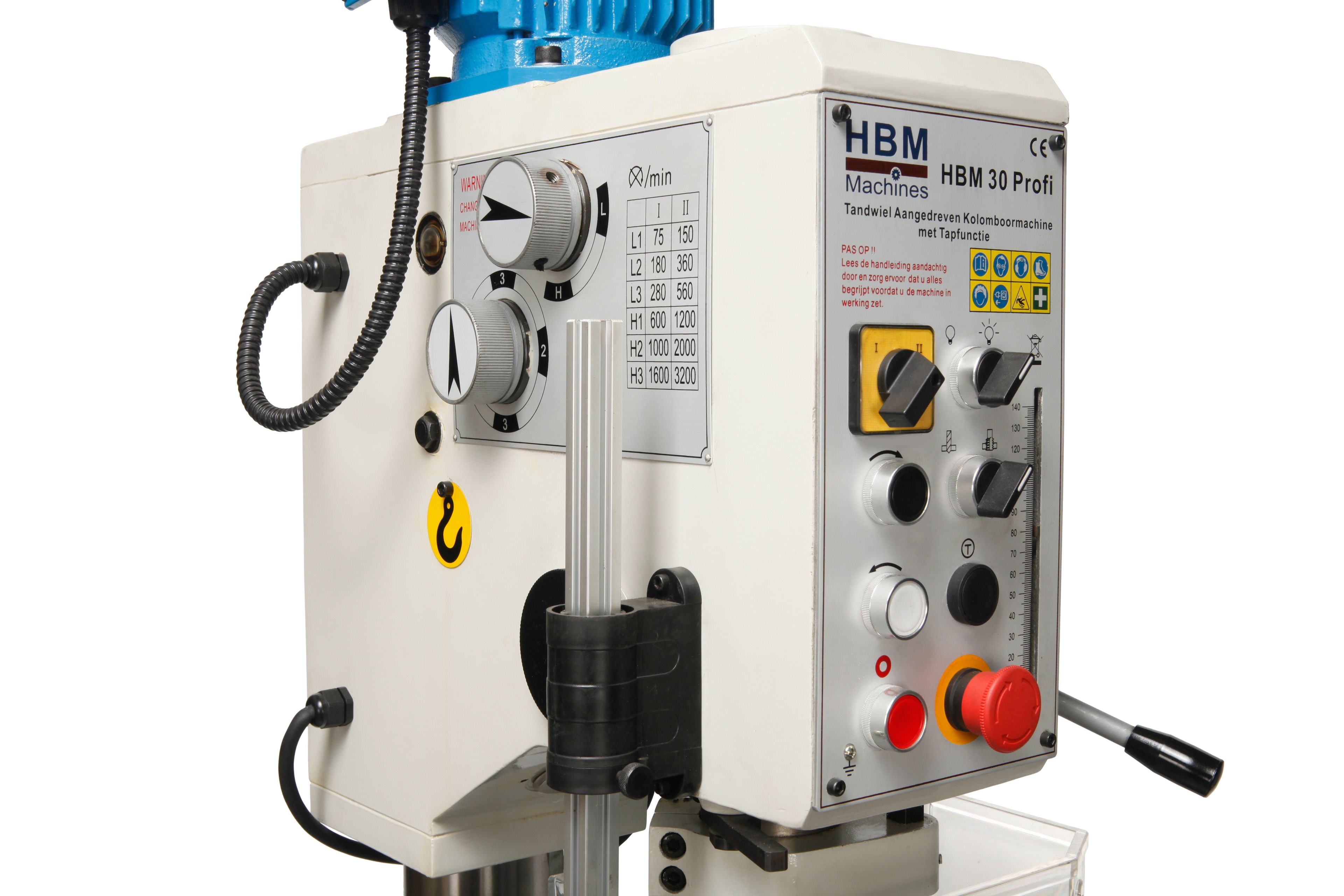 HBM 30 Taladradora de Columna con Transmisión por Engranajes y Función de Roscado Image 4