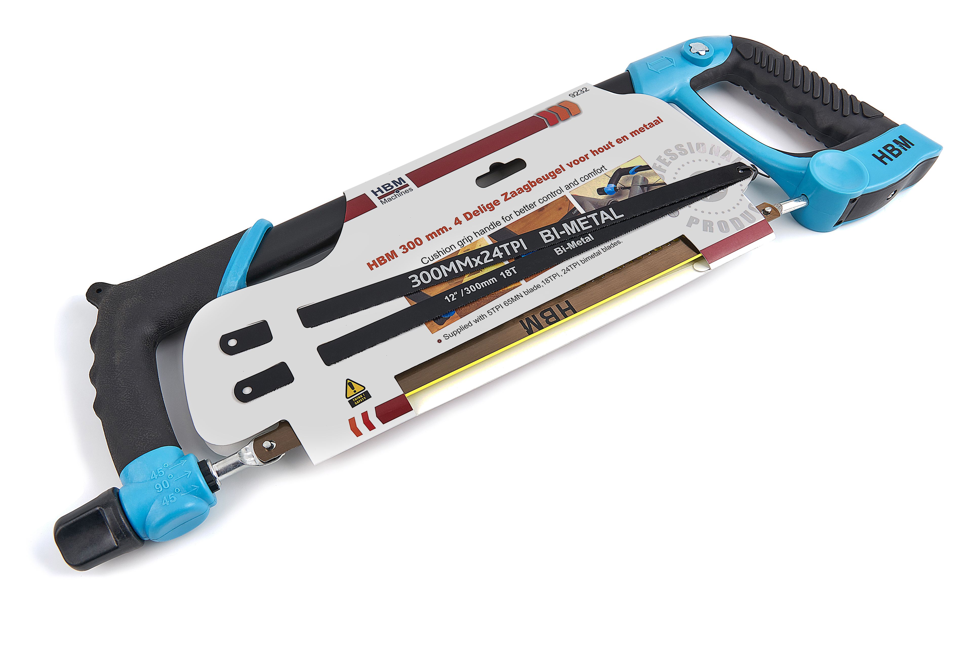 HBM Scie à métaux 4 pièces de 300 mm pour le bois et le métal Image 6