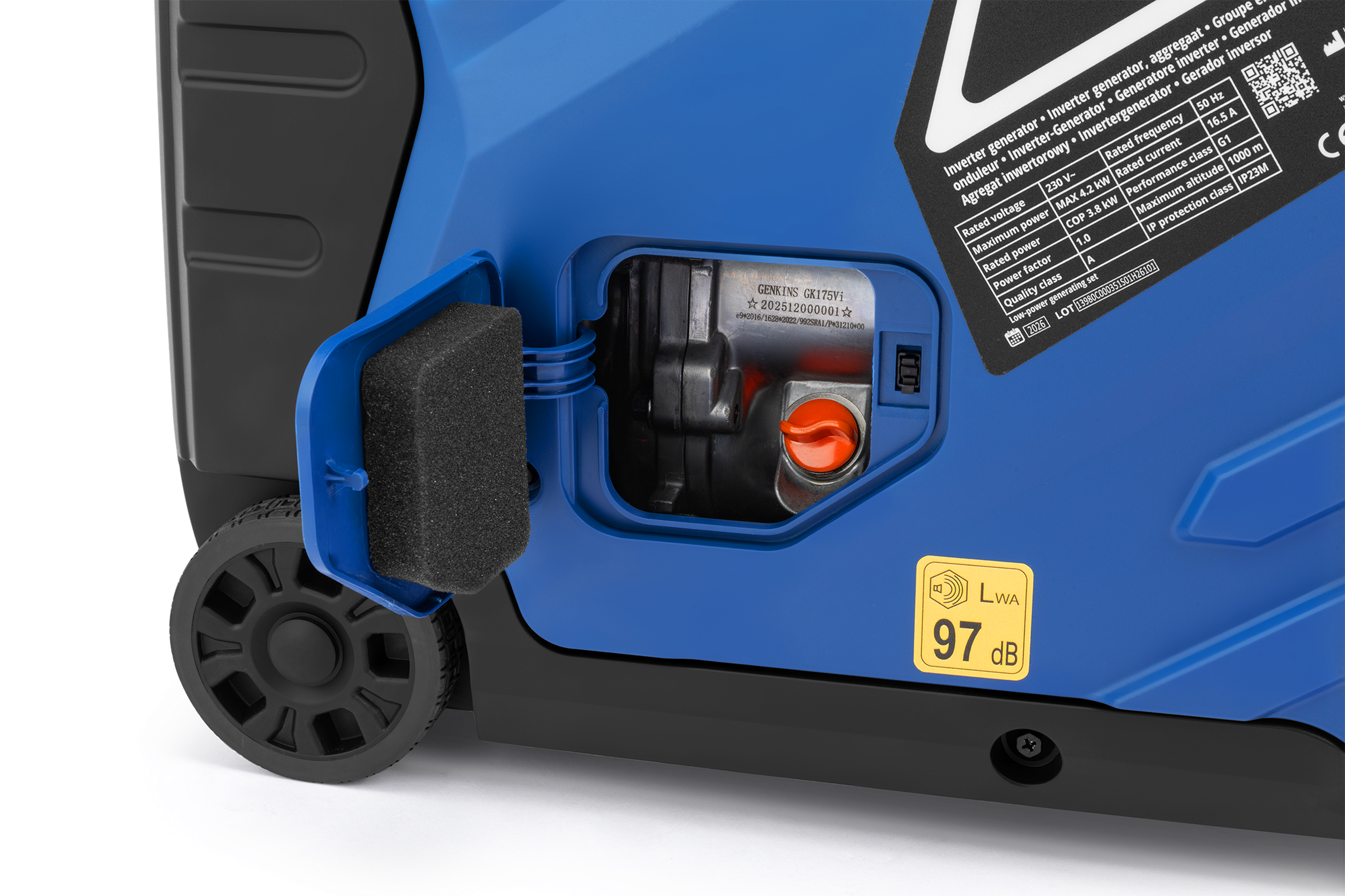 HBM générateur onduleur avec moteur à essence de 174 cm³ 230V 4200W Image 10