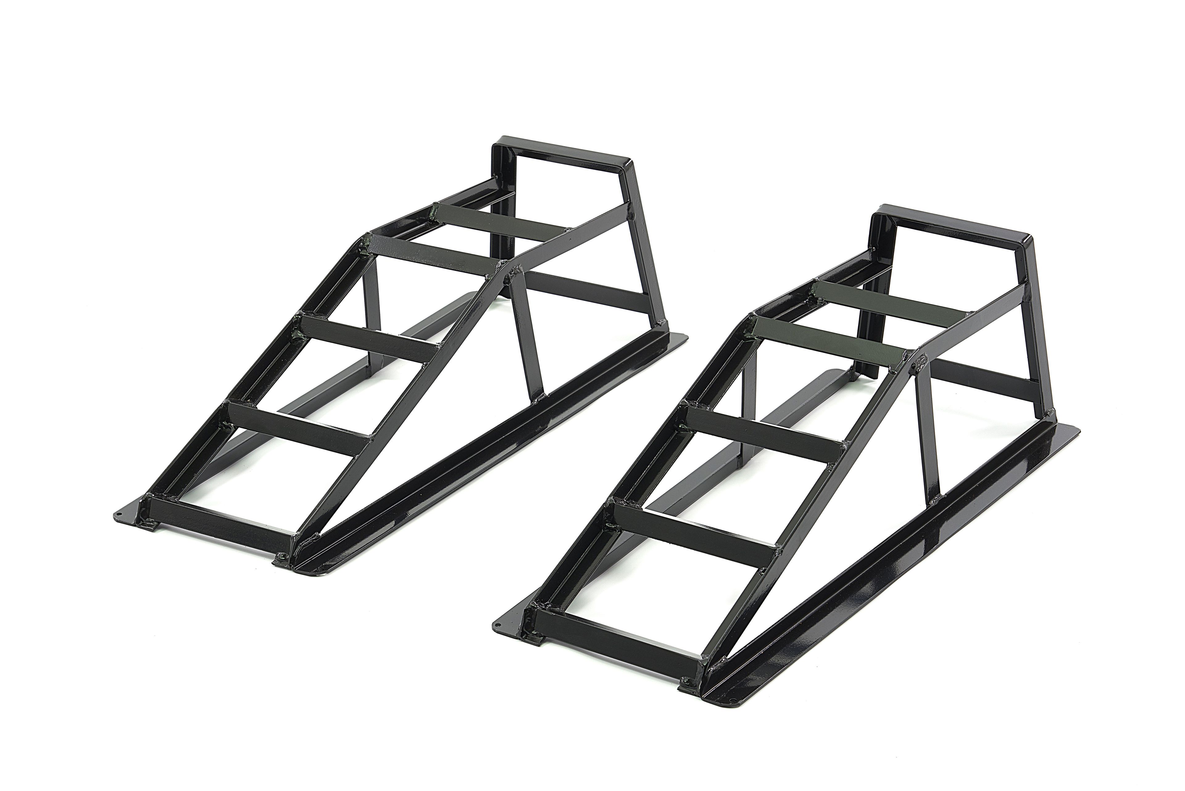 Set de caballetes de acceso HBM de 2000 kg. para auto 800 x 201 x 200 mm.