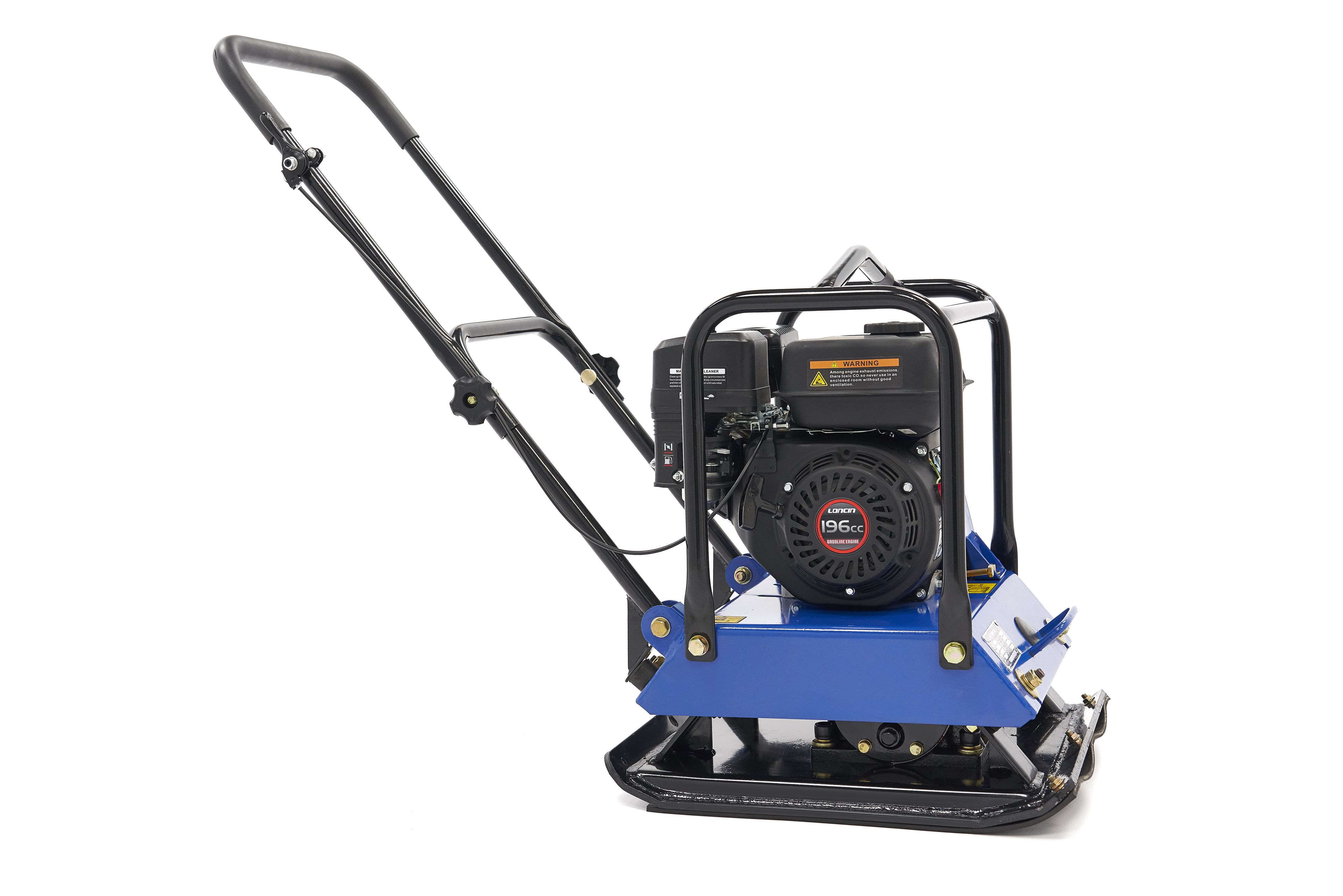 Plaque vibrante HBM Professional 6,5 HP avec roues et plaque de protection de pavage 15000N Image 5