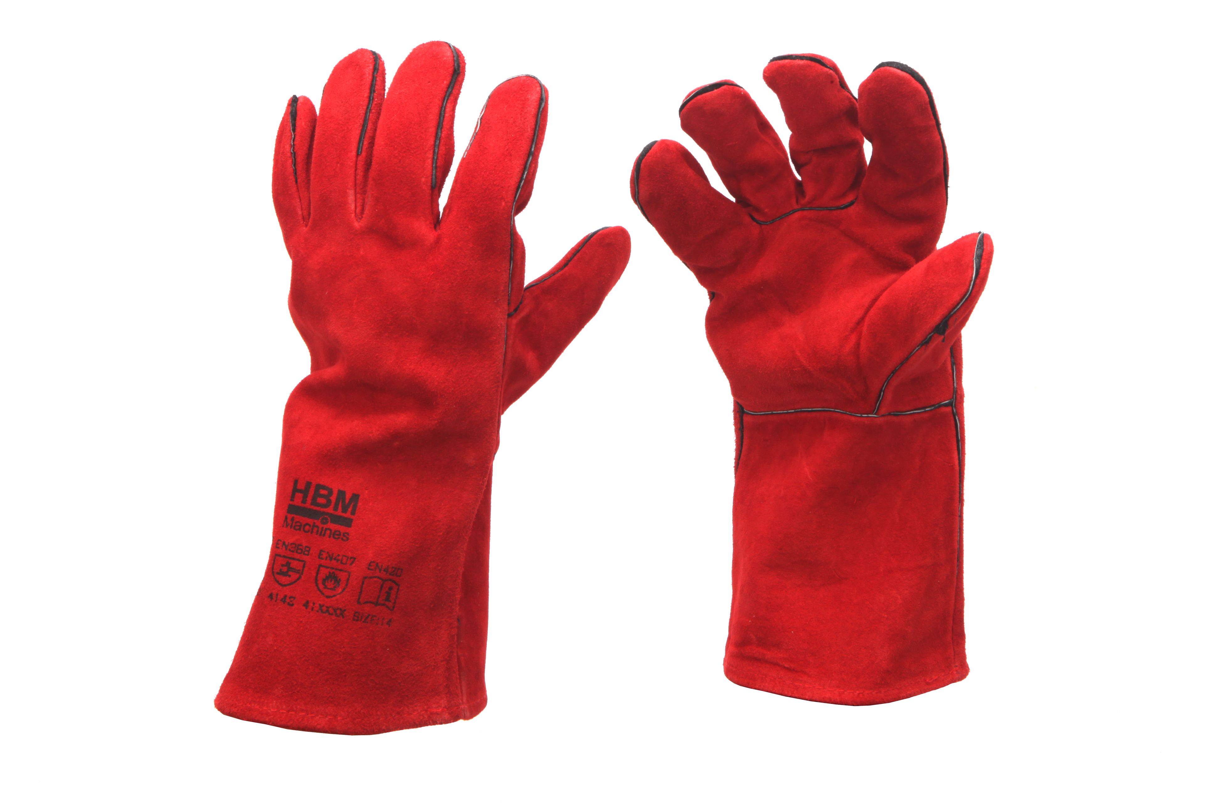 HBM Guantes de soldadura profesionales 350 mm