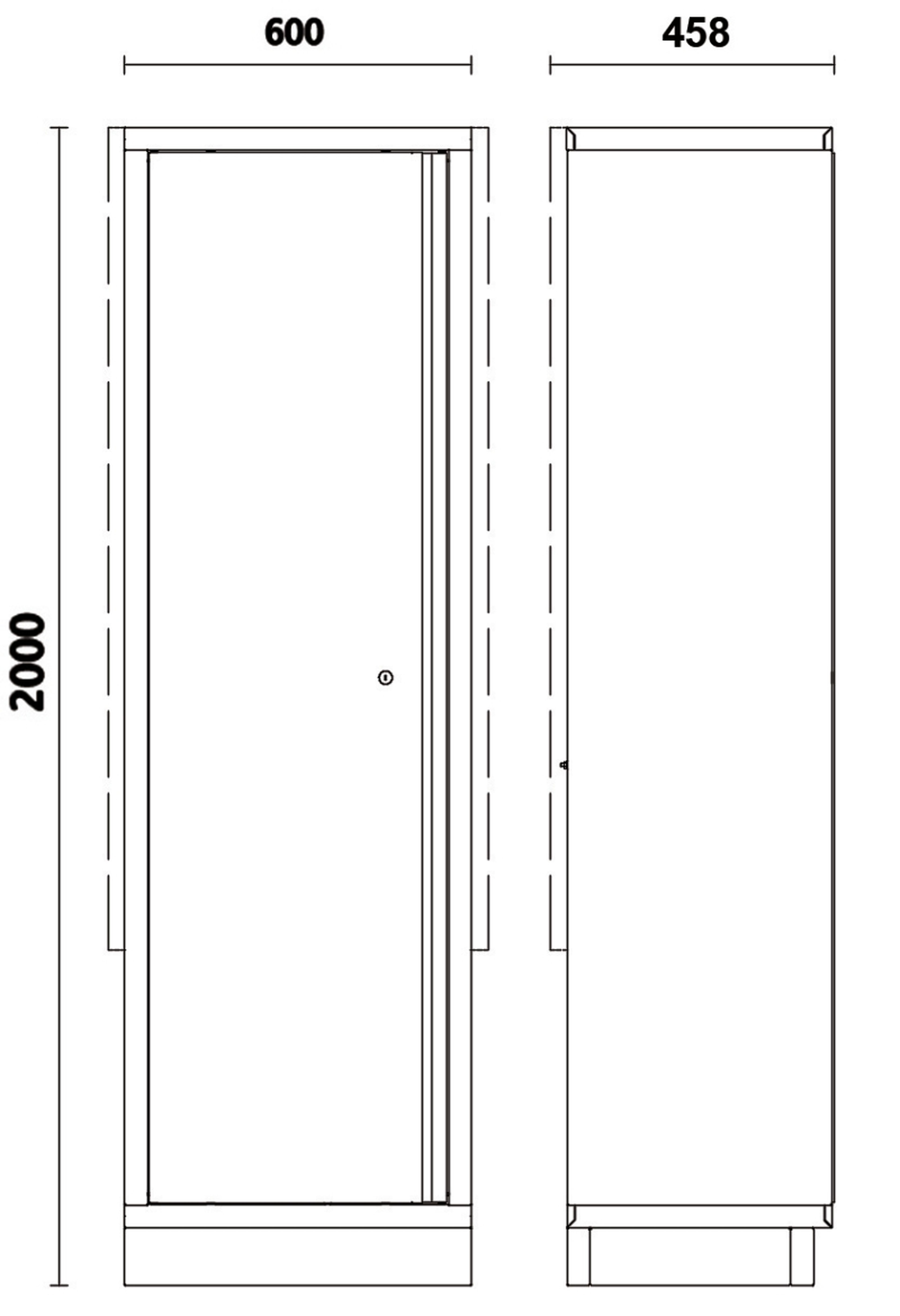 Beta gereedschapskast enkeldeurs met beugel C45PRO AS1 Image 2