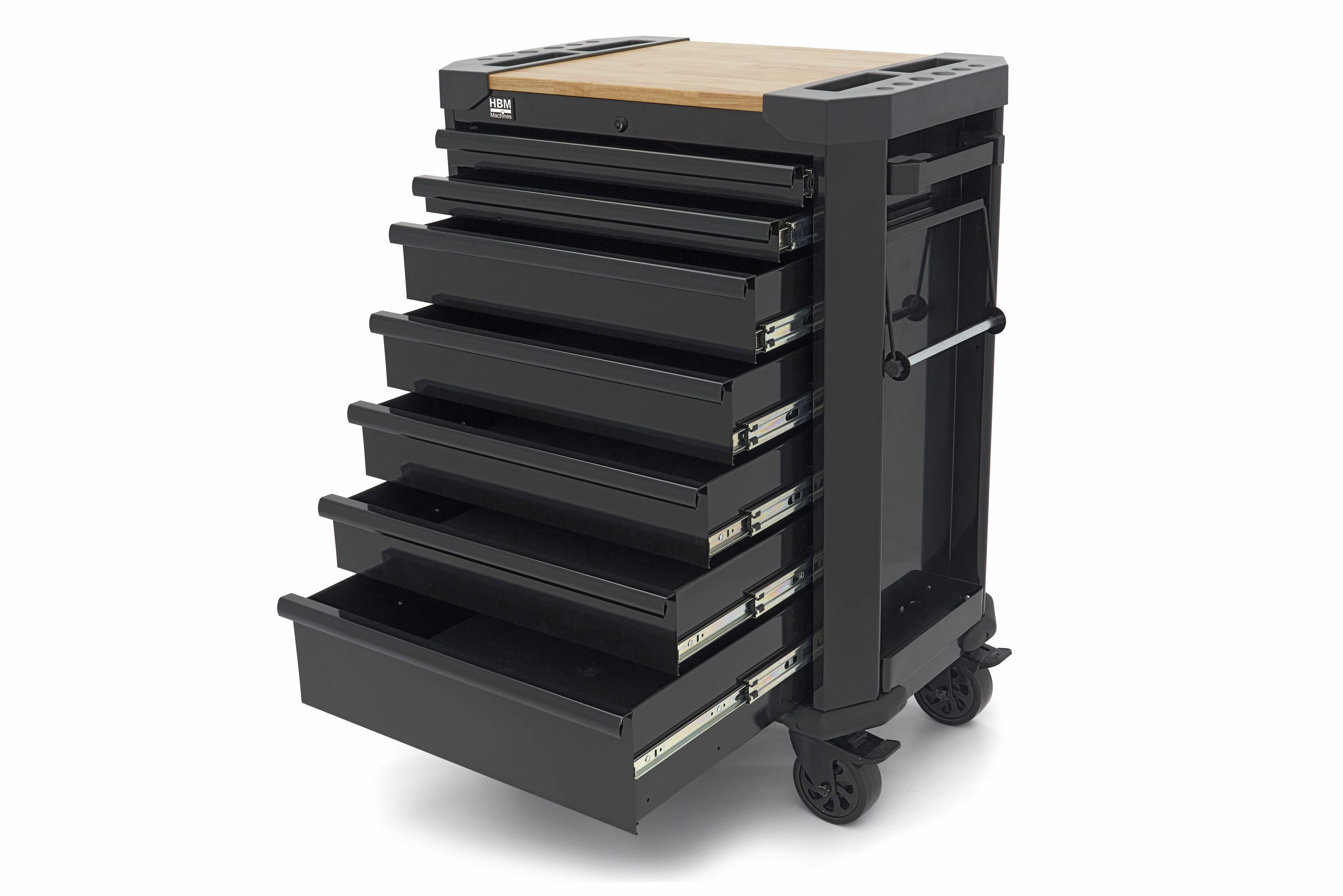 HBM gereedschapswagen 7 laden 71 cm zwart Image 4
