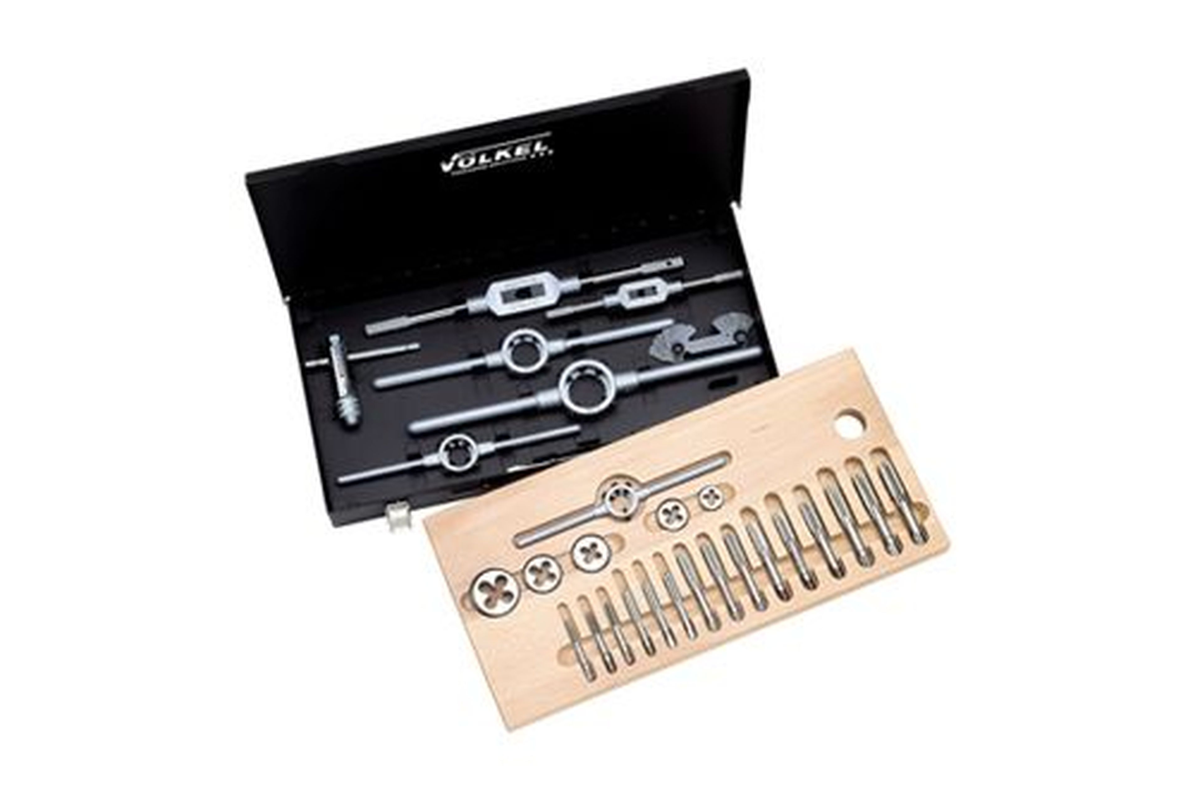 Volkel handtappen en draadsnijset M3 - 24, 61 delig