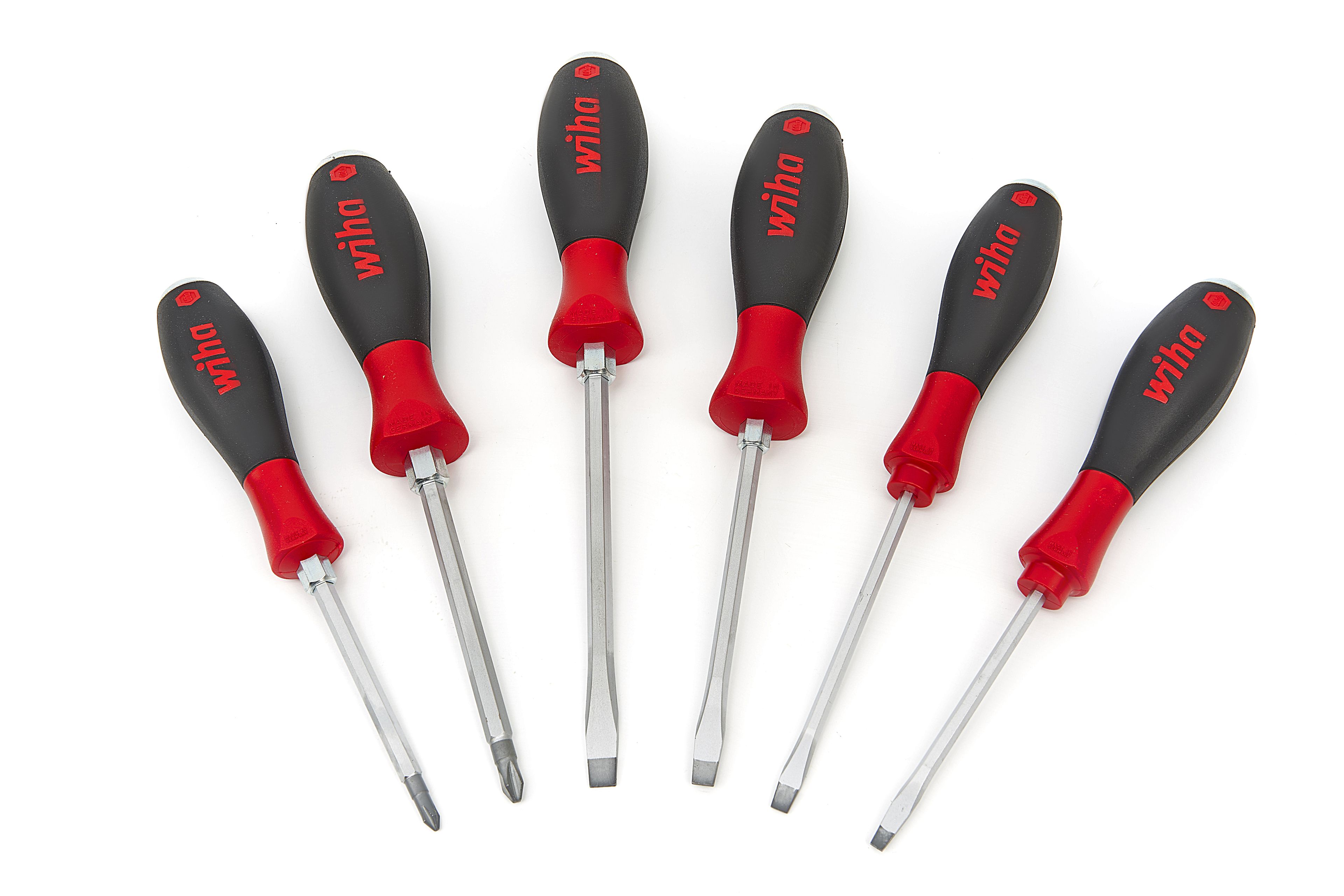 Wiha 530 HK6 6 Delige Slagvaste SoftFinish Schroevendraaierset - Sleuf/Philips - 21250 Image 3