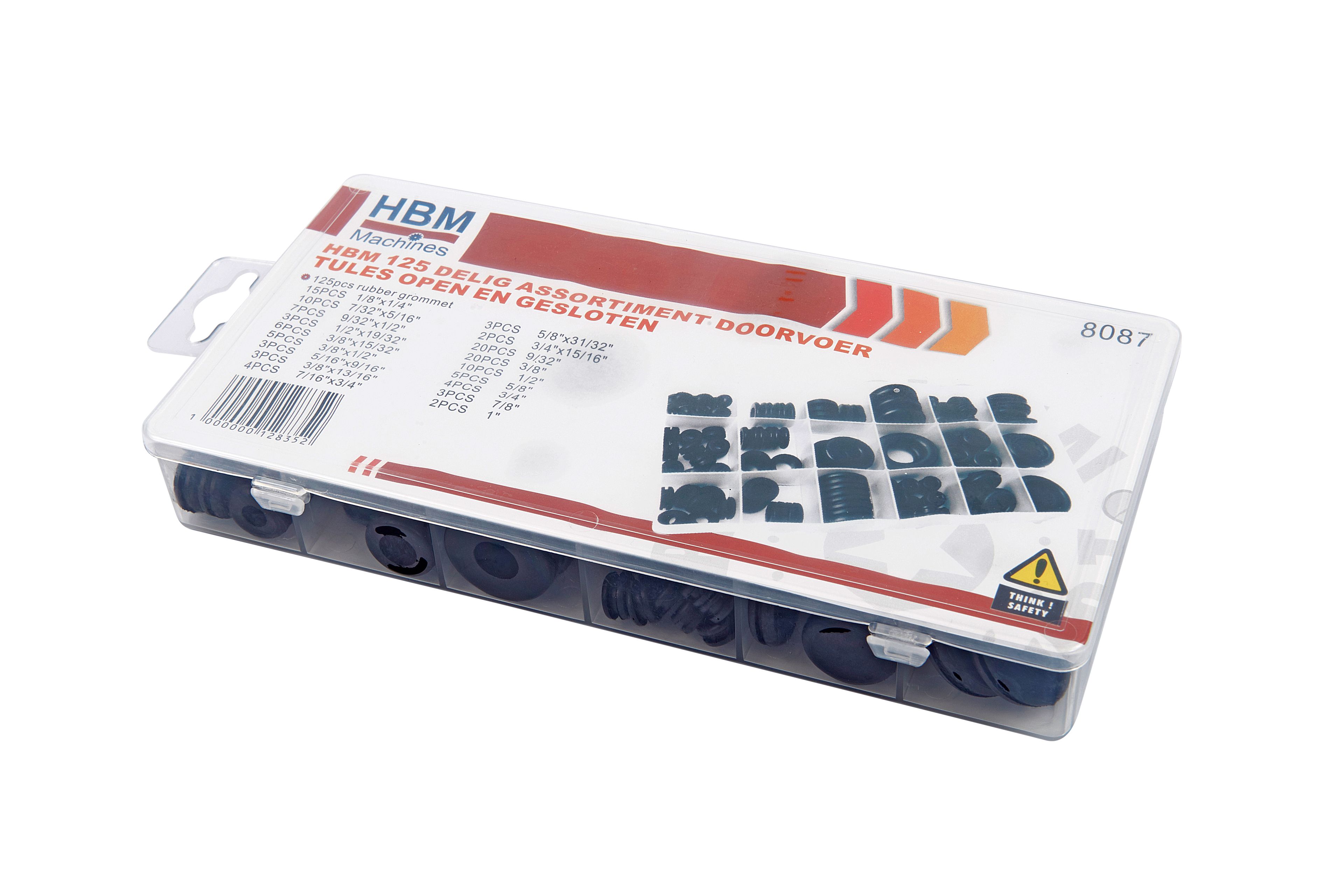 Assortimento di passacavi HBM 125 pezzi aperti e chiusi Image 3