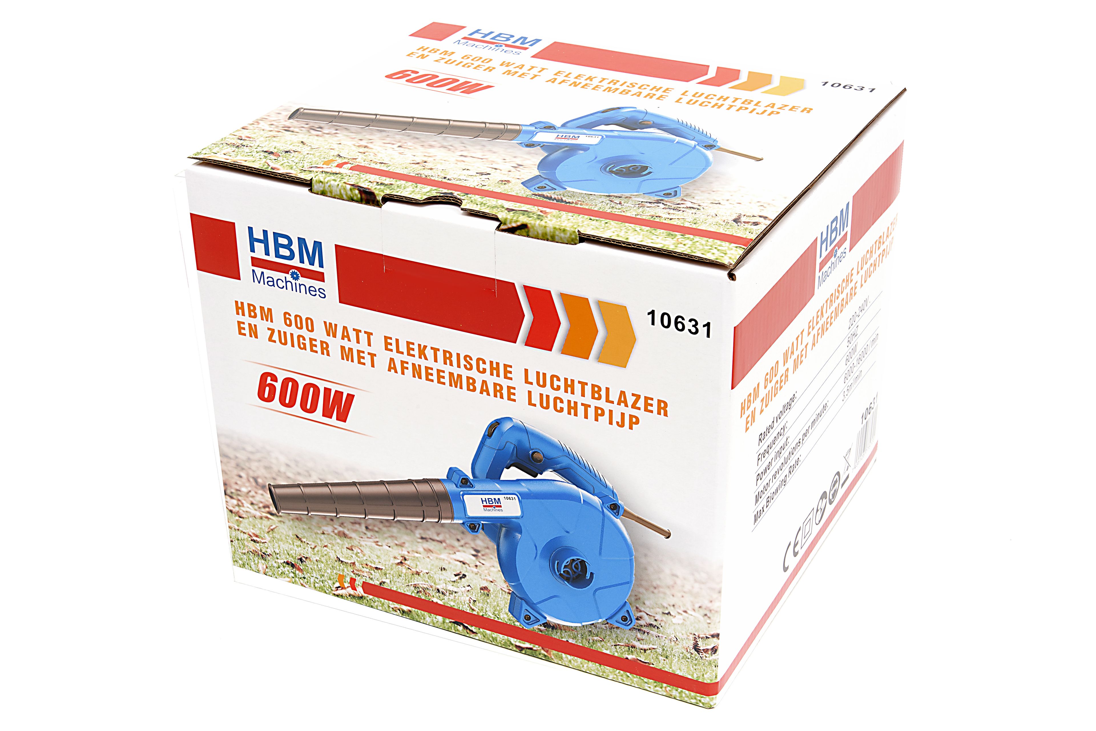 HBM 600 Watt Elektrische Luchtblazer en Zuiger met Afneembare Luchtpijp Image 10