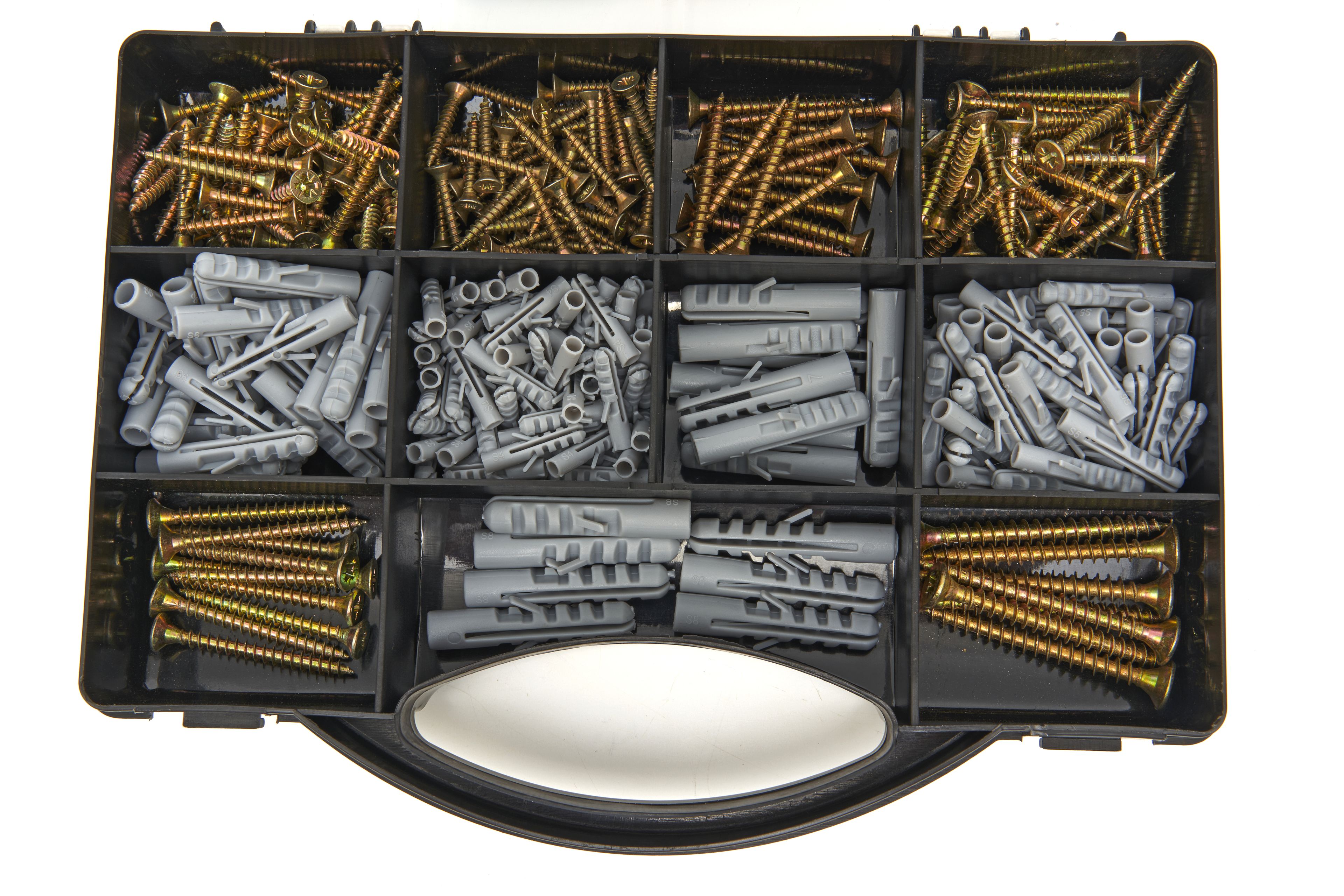 HBM 343 Delige Pluggen en Schroeven Assortimentsdoos