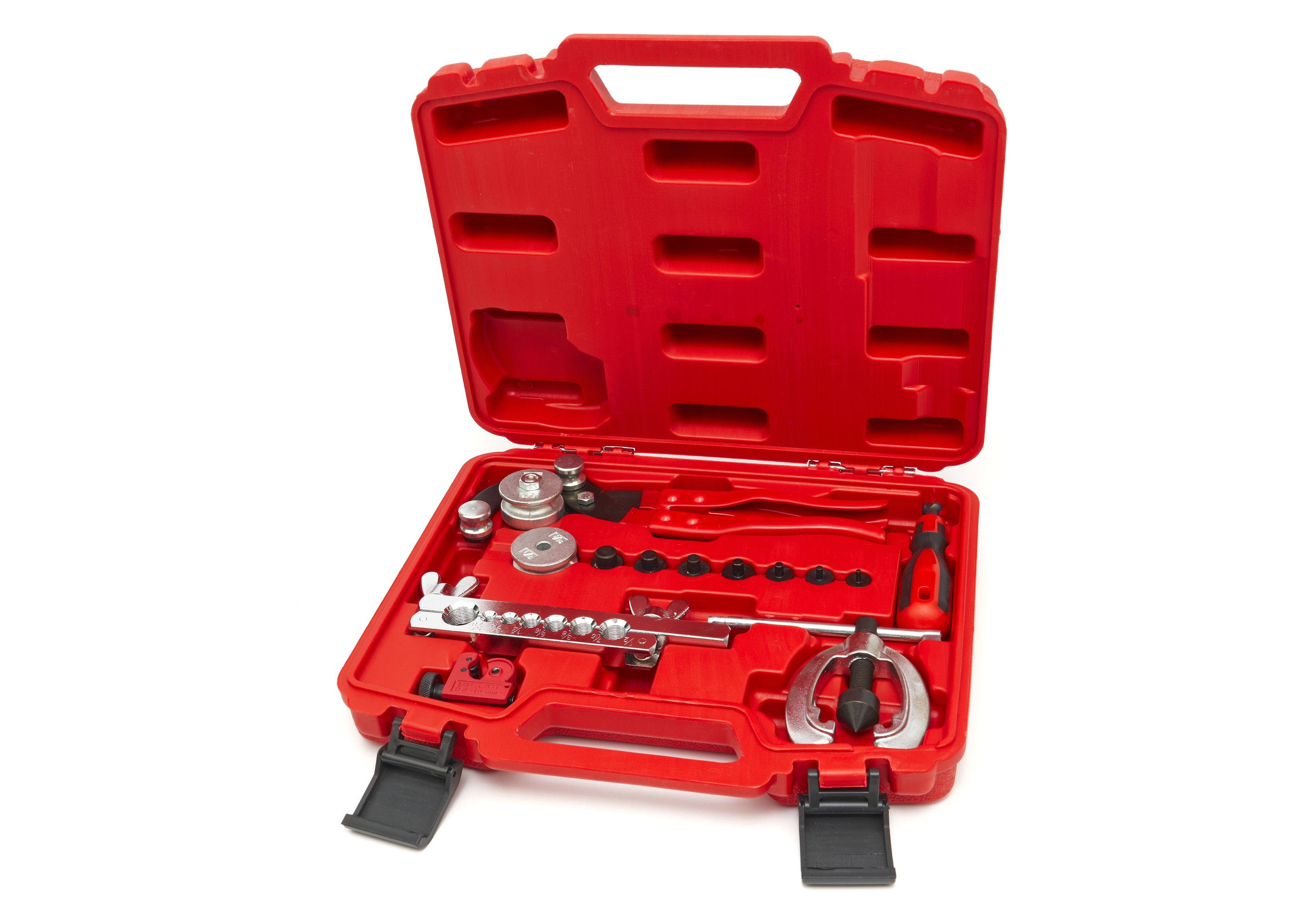 HBM 14-teiliges Profi-Bremsleitungsbiege-, Schneid- und Abkant-Set