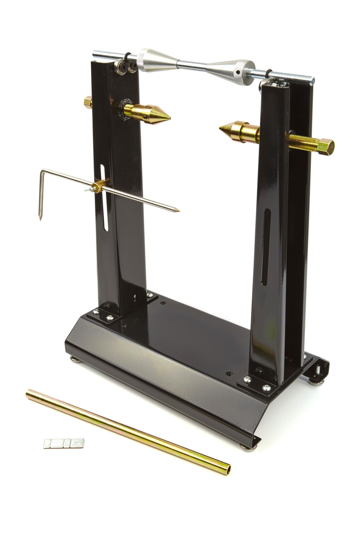 HBM Dispositivo de equilibrado de neumáticos de motocicleta Deluxe con patas ajustables