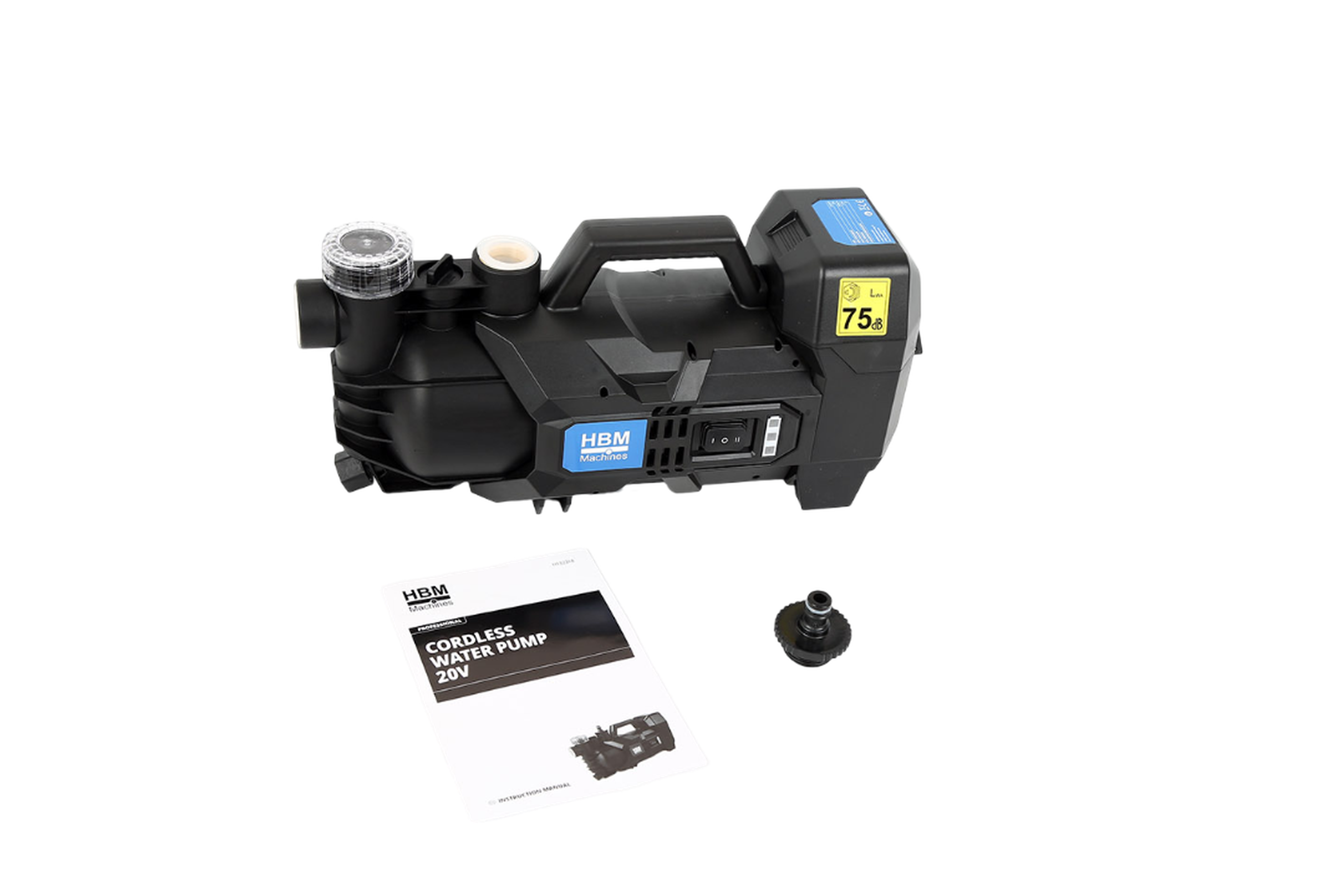 Pompa da giardino HBM a batteria, pompa ad acqua 20 Volt Image 5