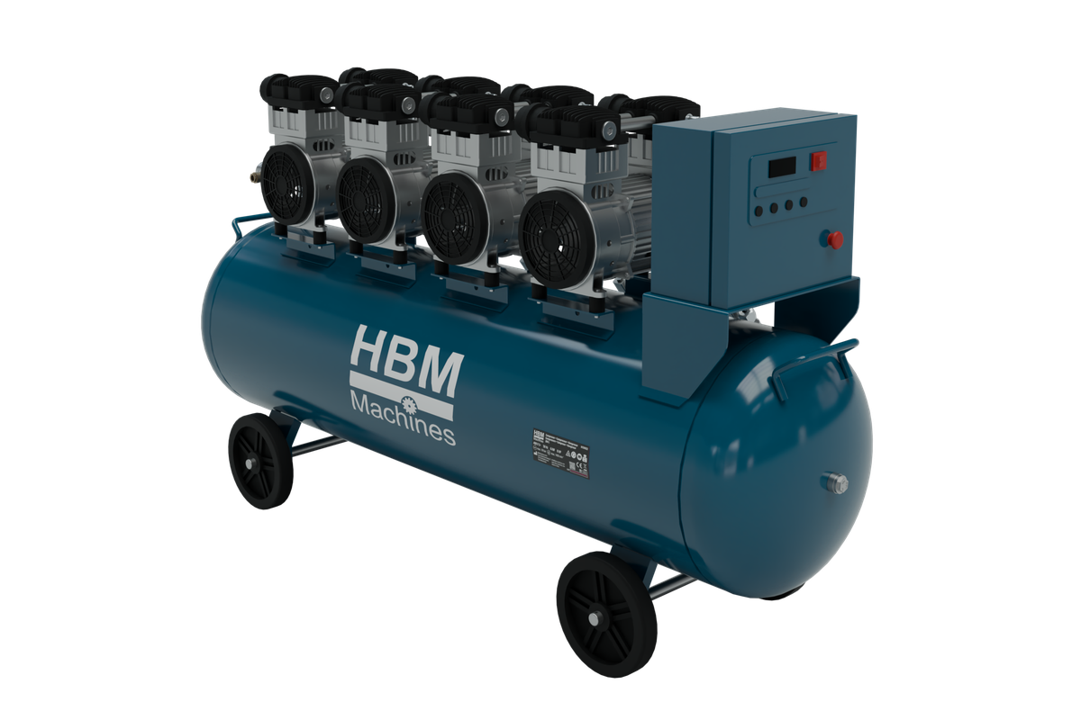 HBM 8HP - 200 litros compresor low noise