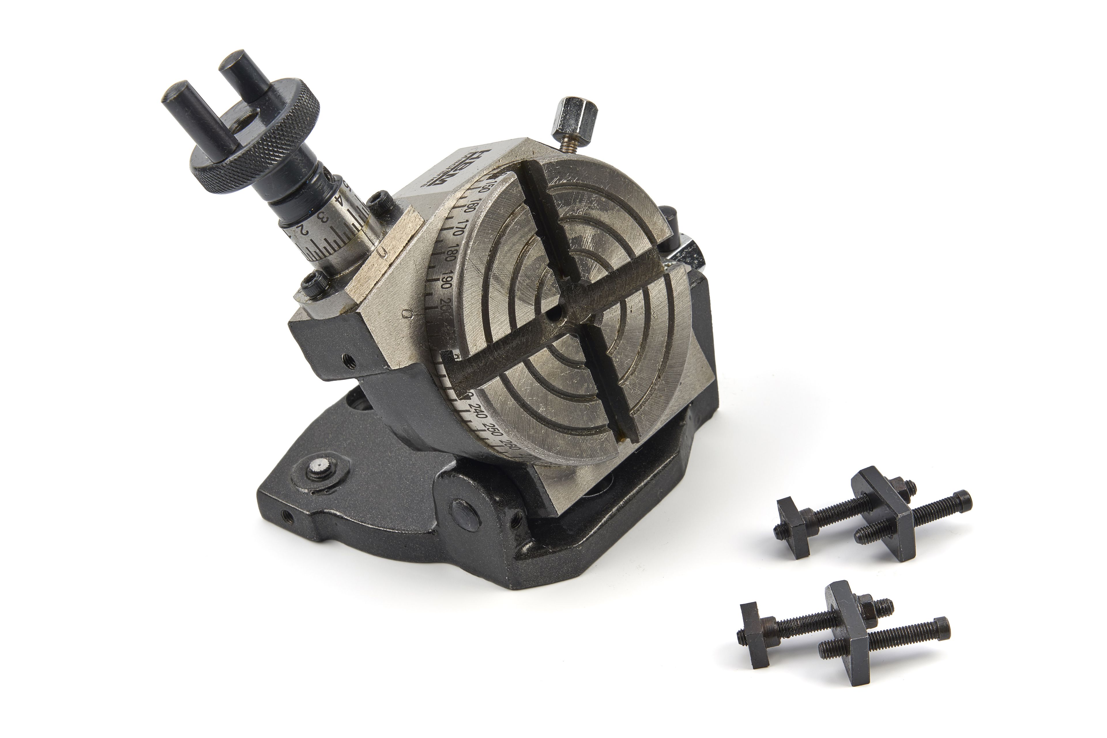 Tavolo di distribuzione inclinabile HBM da 75 mm con attrezzatura di serraggio