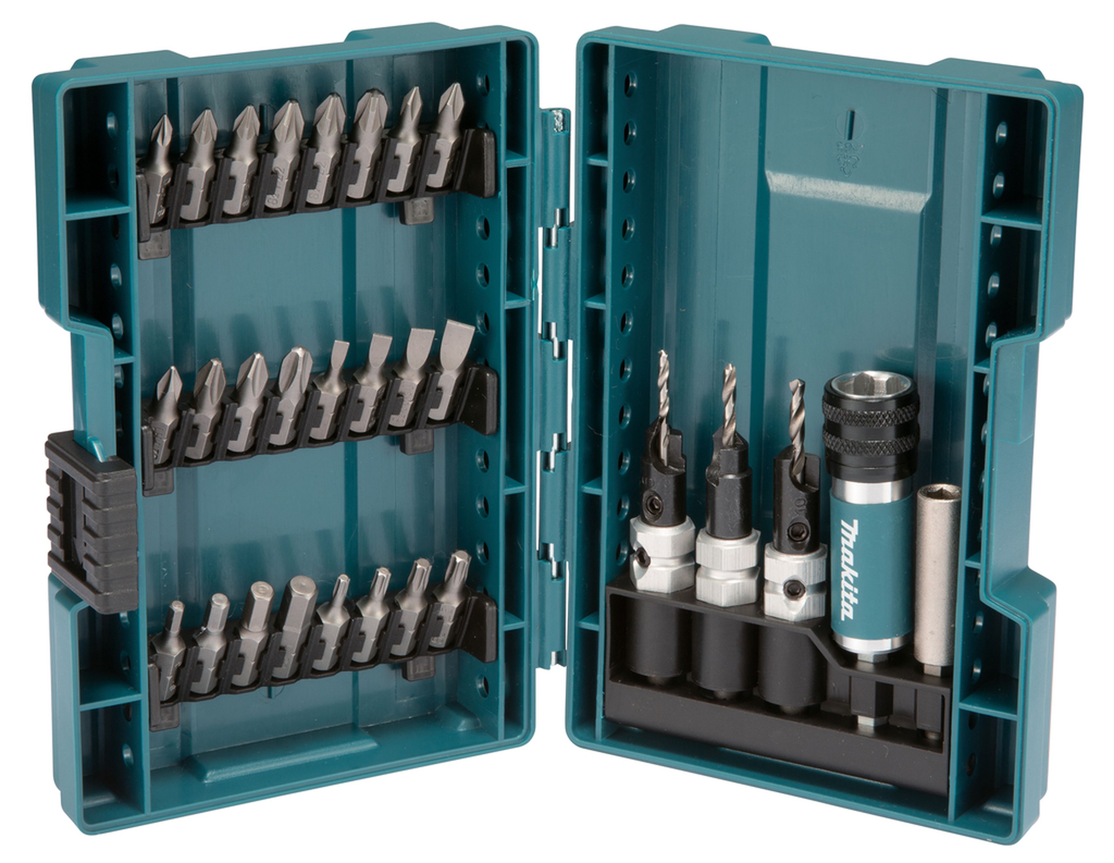 Set di punte da trapano/avvitatore Makita da 29 pezzi Quad Driver D-73477