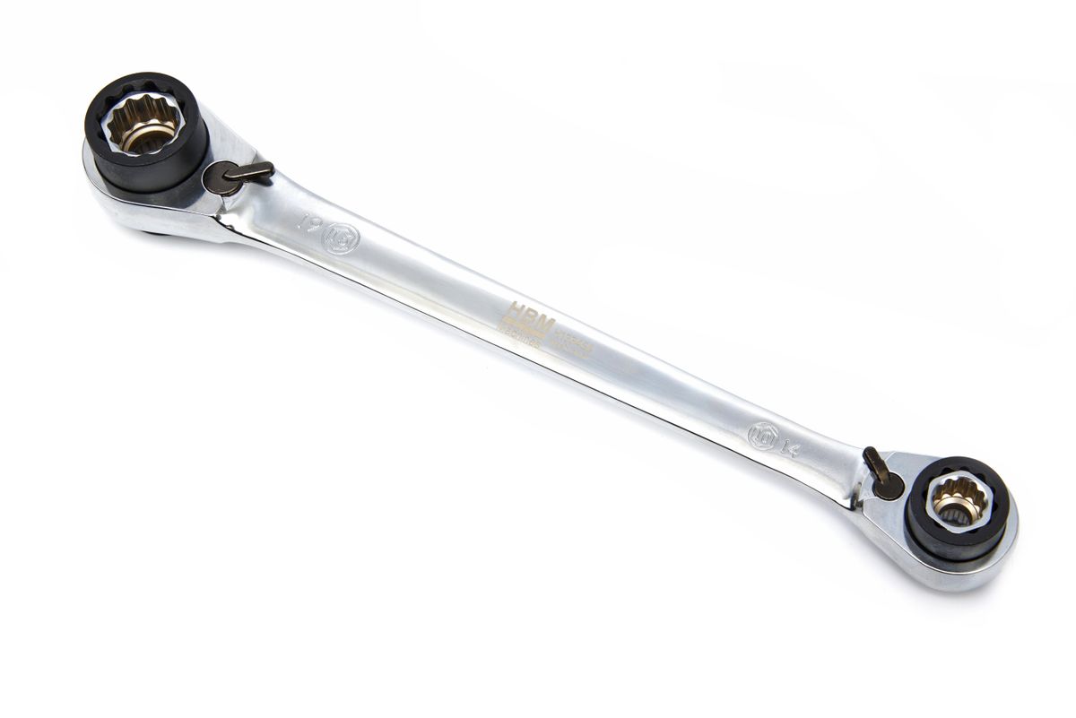 Carraca reversible HBM 8 en 1, 8 - 19 mm
