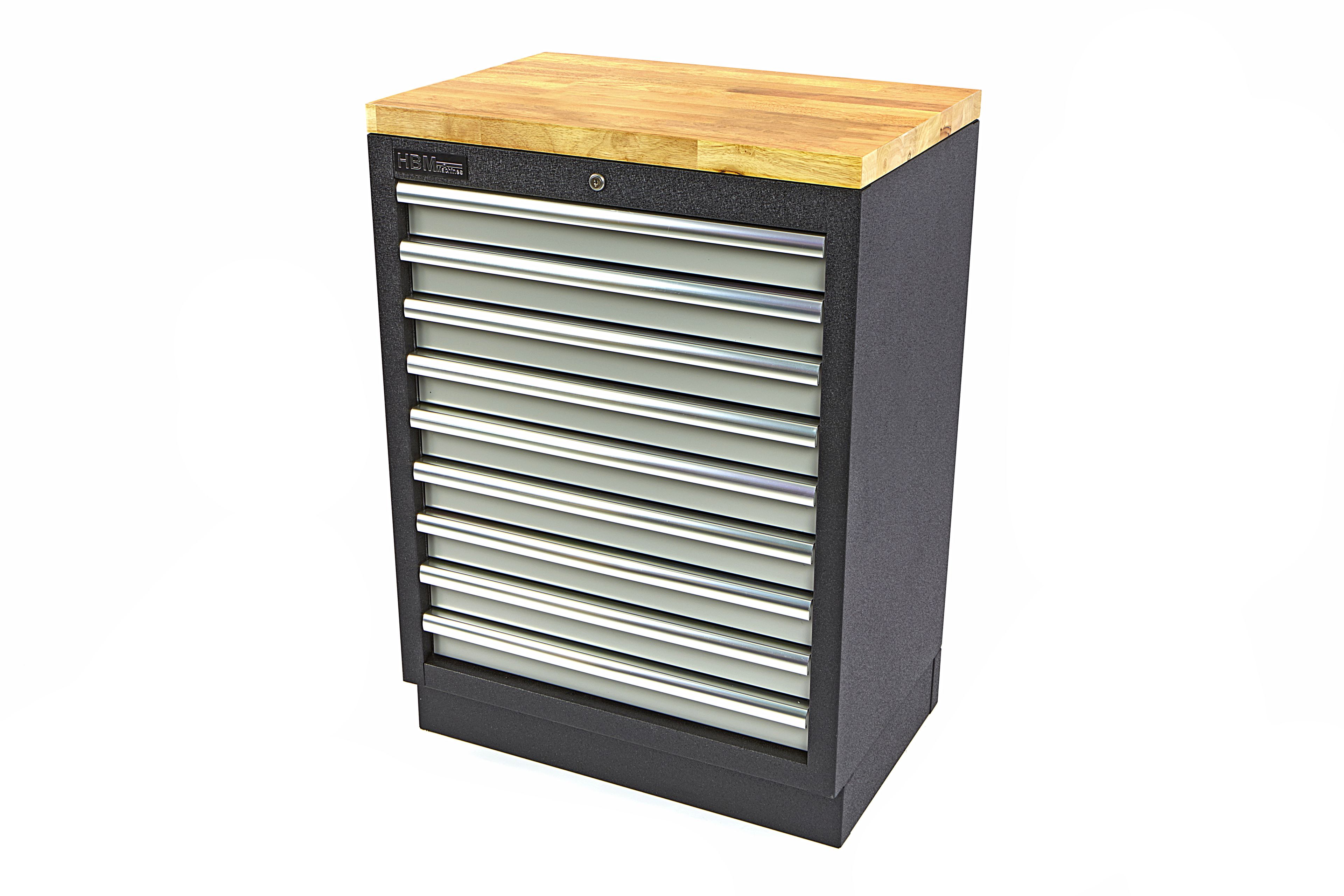 HBM 9 cajones armario de herramientas profesional para mobiliario de taller Image 11