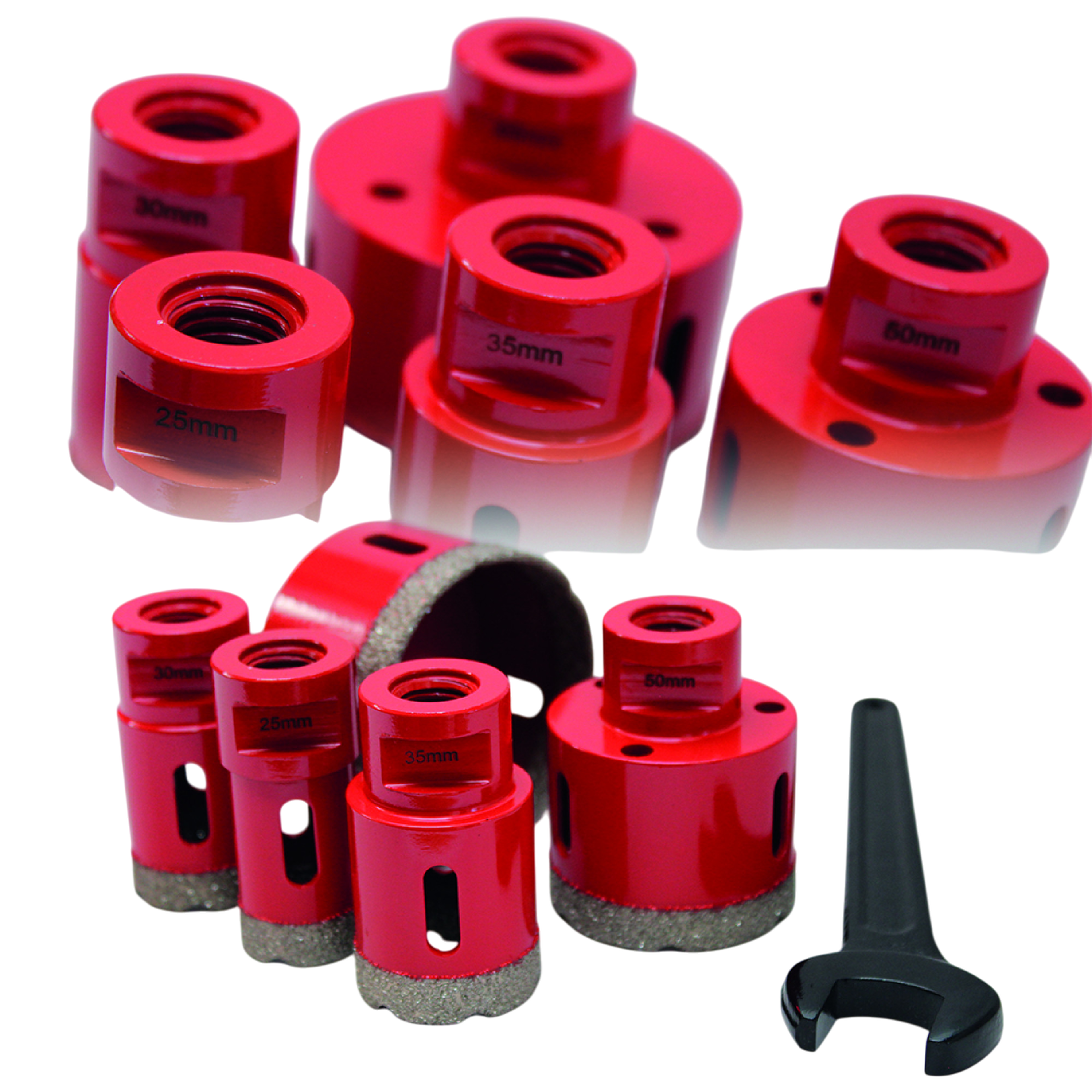 Sadu Set di frese diamantate per piastrelle a secco M14