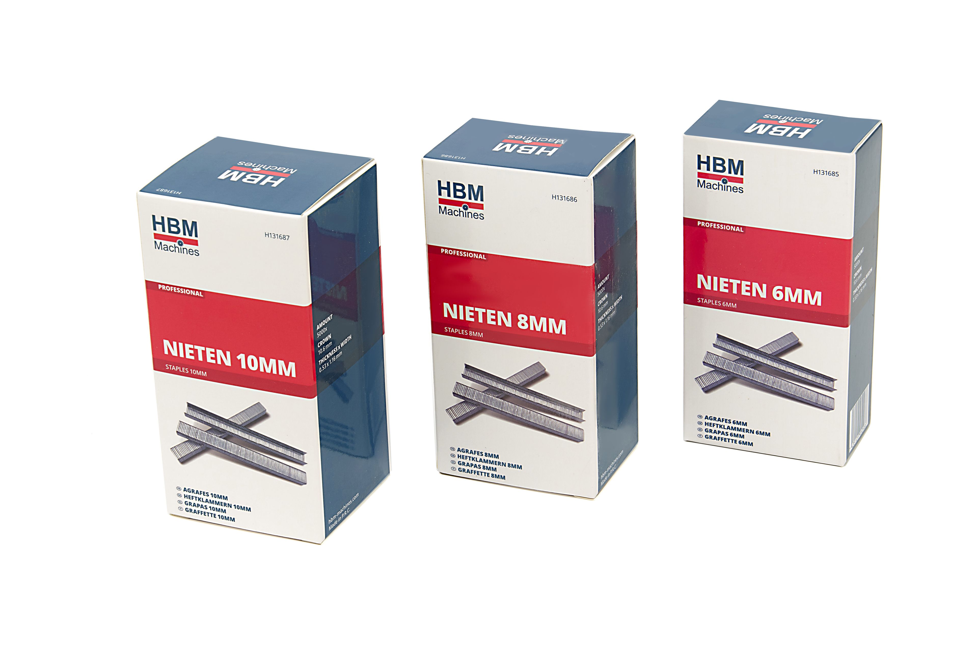 Agrafes HBM pour agrafeuse à agrafeuse à main 8 mm Image 5