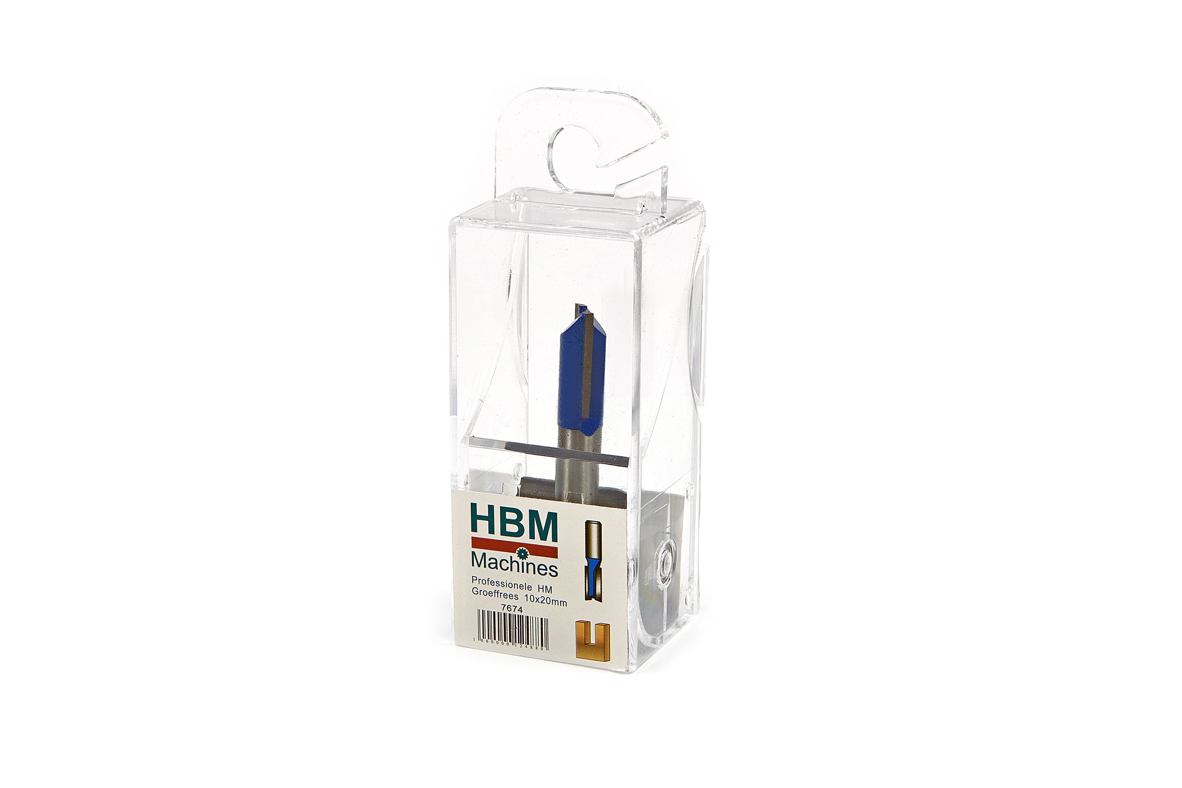 HBM Professionele HM Groeffrees 10 x 20 mm Recht Model