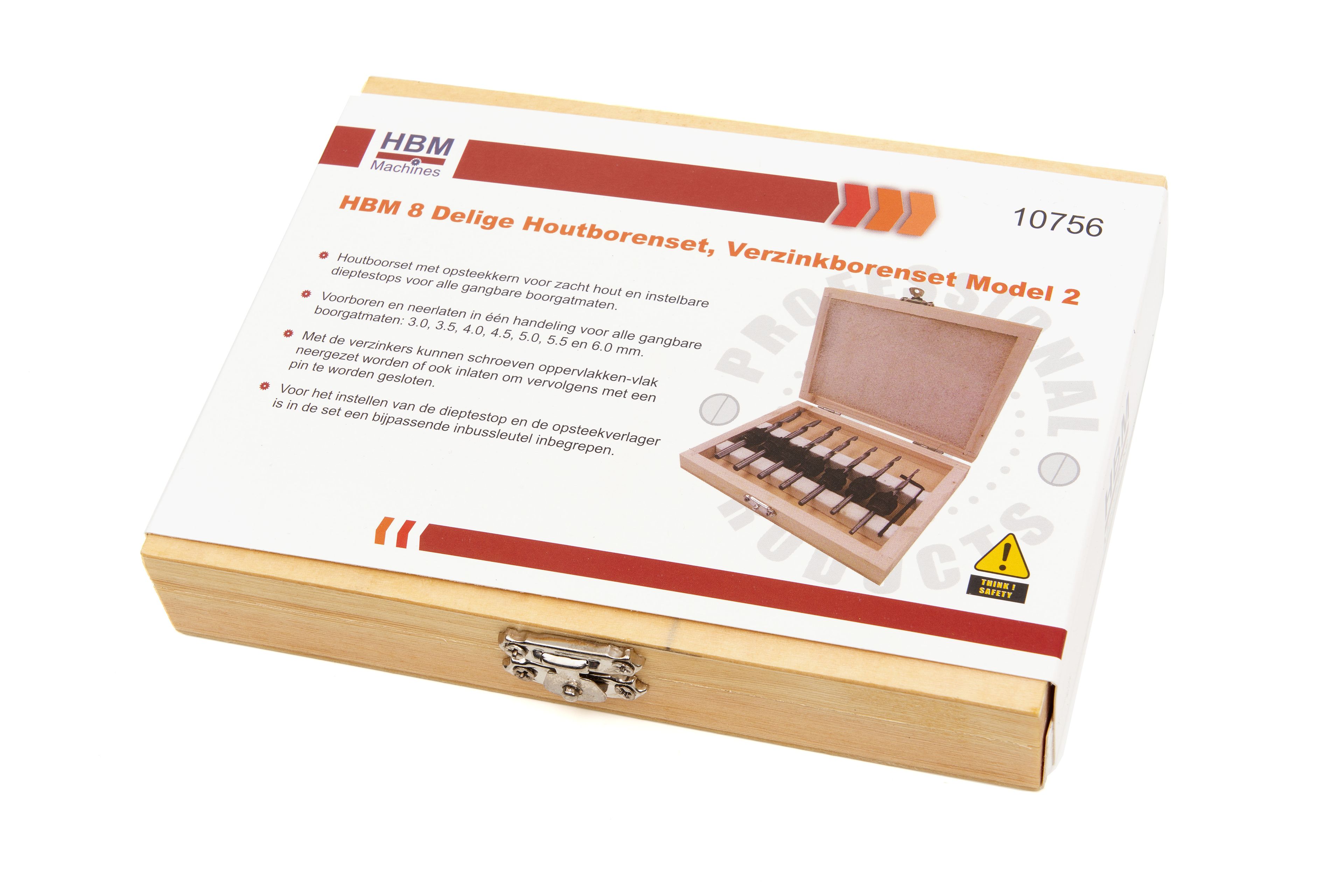 HBM Jeu de forets à bois 8 pièces, jeu de forets à fraiser modèle 2 Image 7