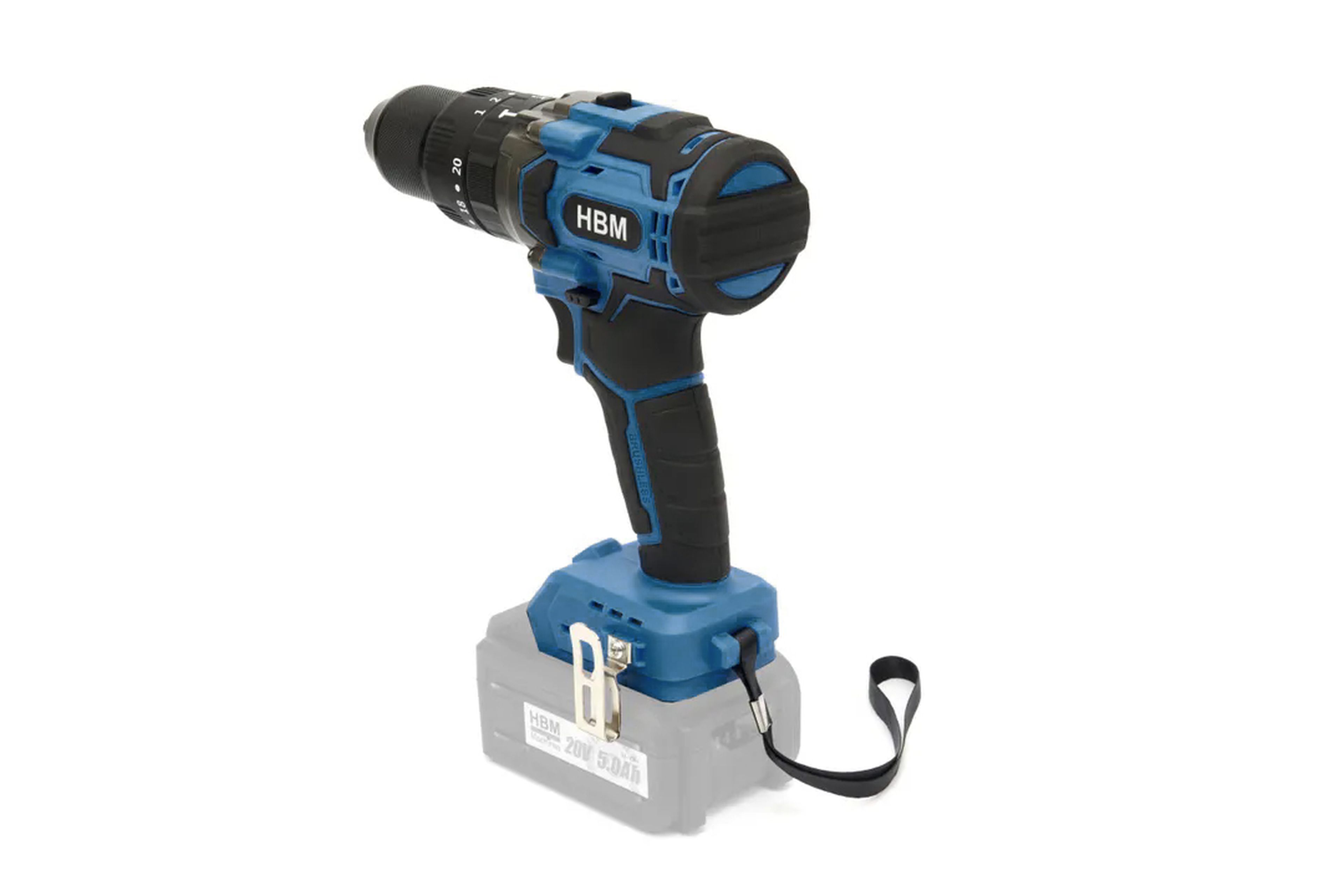 HBM accu combiset, haakse slijper, slagmoersleutel, boormachine 20 Volt Image 8