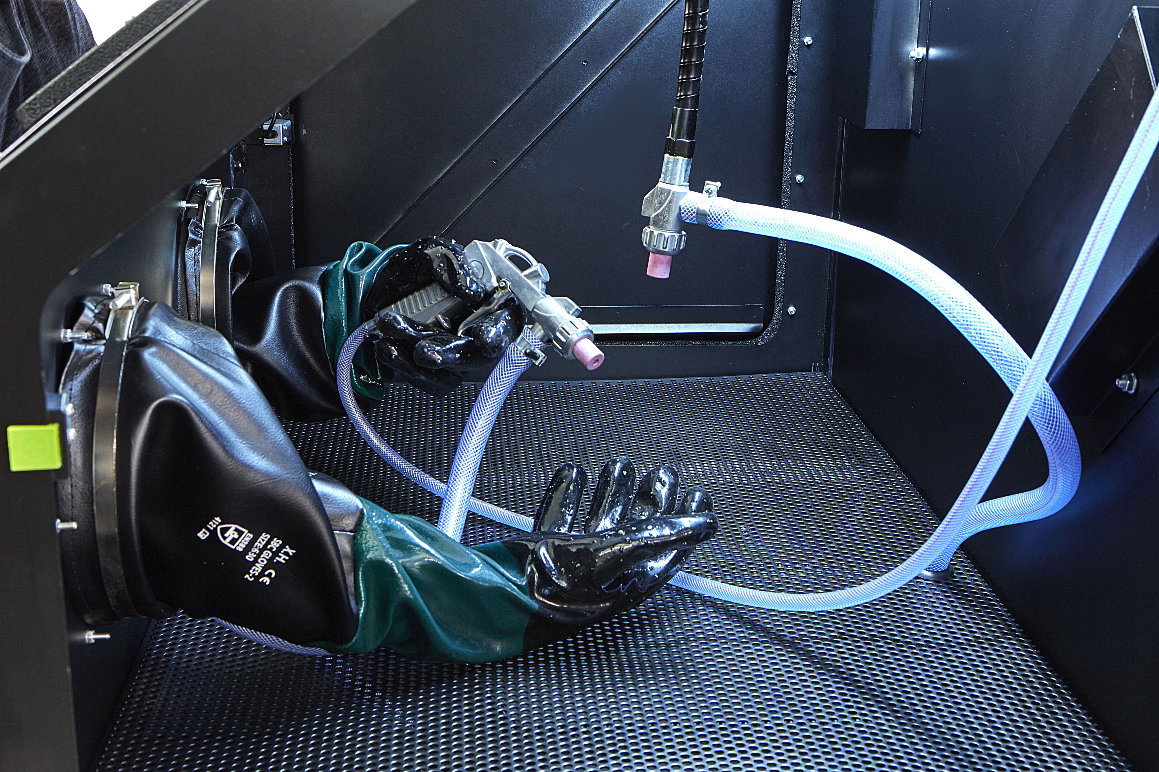 Cabine de souffle HBM SBC 350 noir mat avec extraction CE Image 7