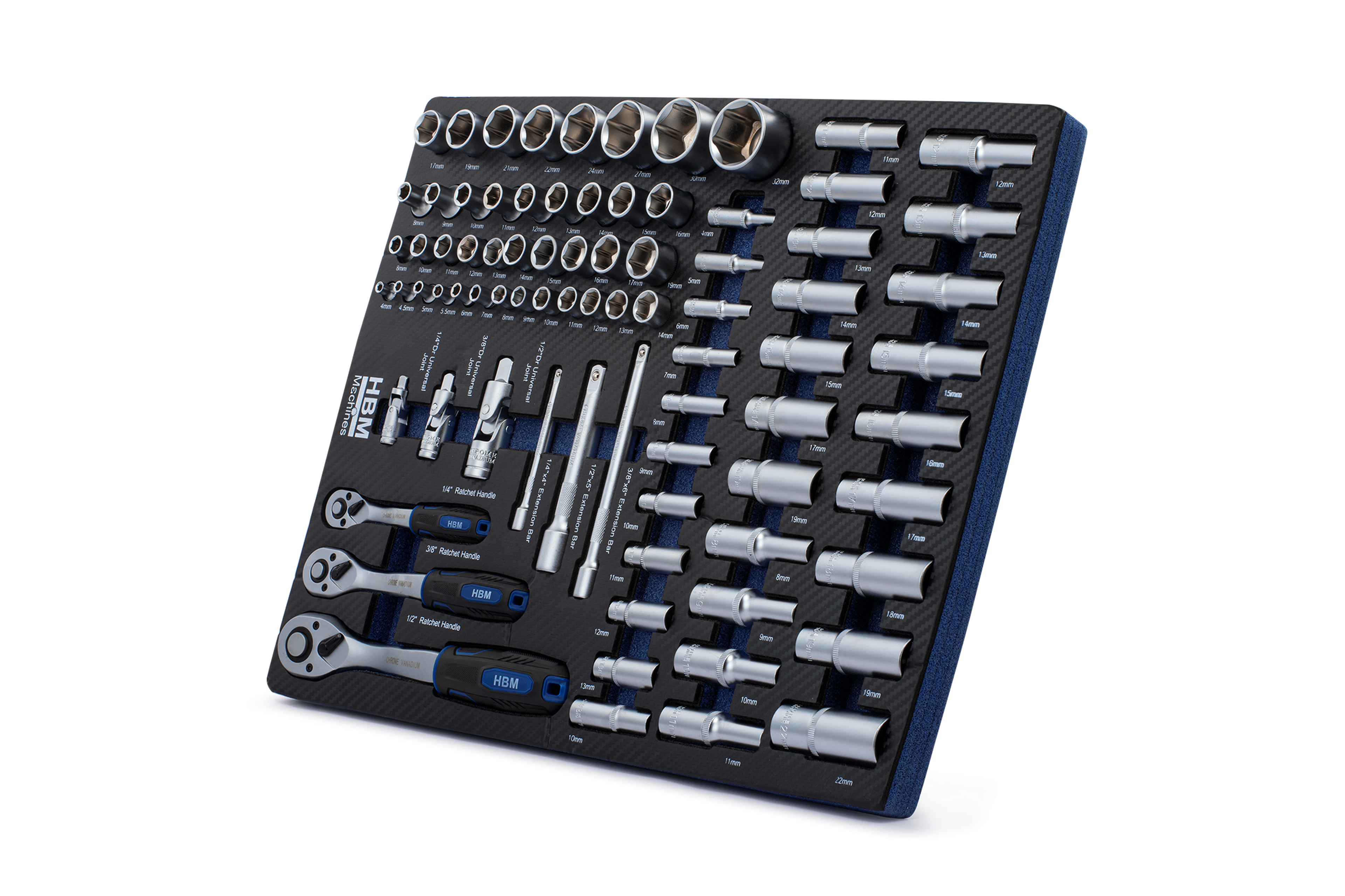 HBM inlays met gereedschapset 262-delig, voor gereedschapswagen, blauw Image 22