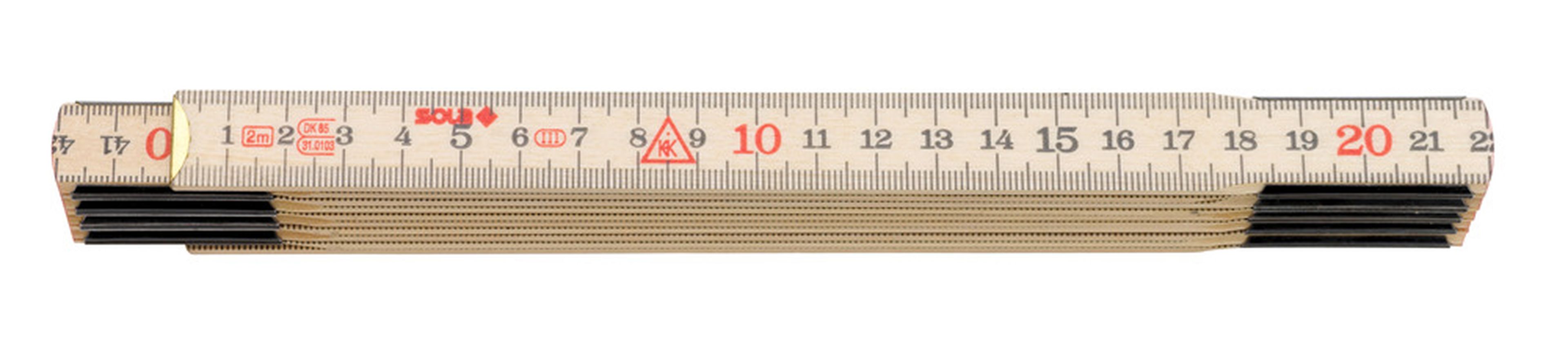Sola Vouwduimstok hout 10-ledig 2 m