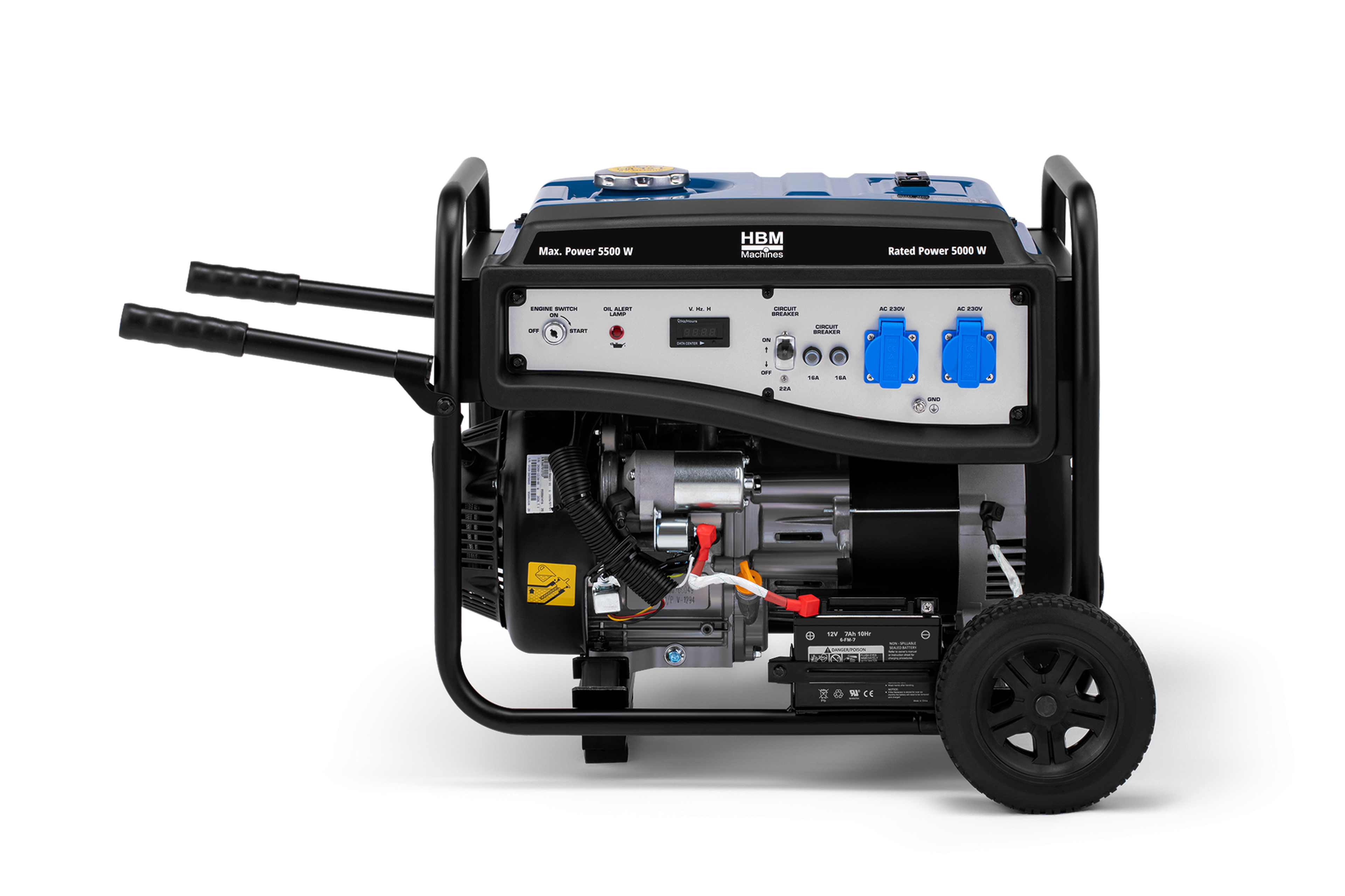 HBM générateur avec moteur à essence de 322 cm³ 230V 5500W Image 3