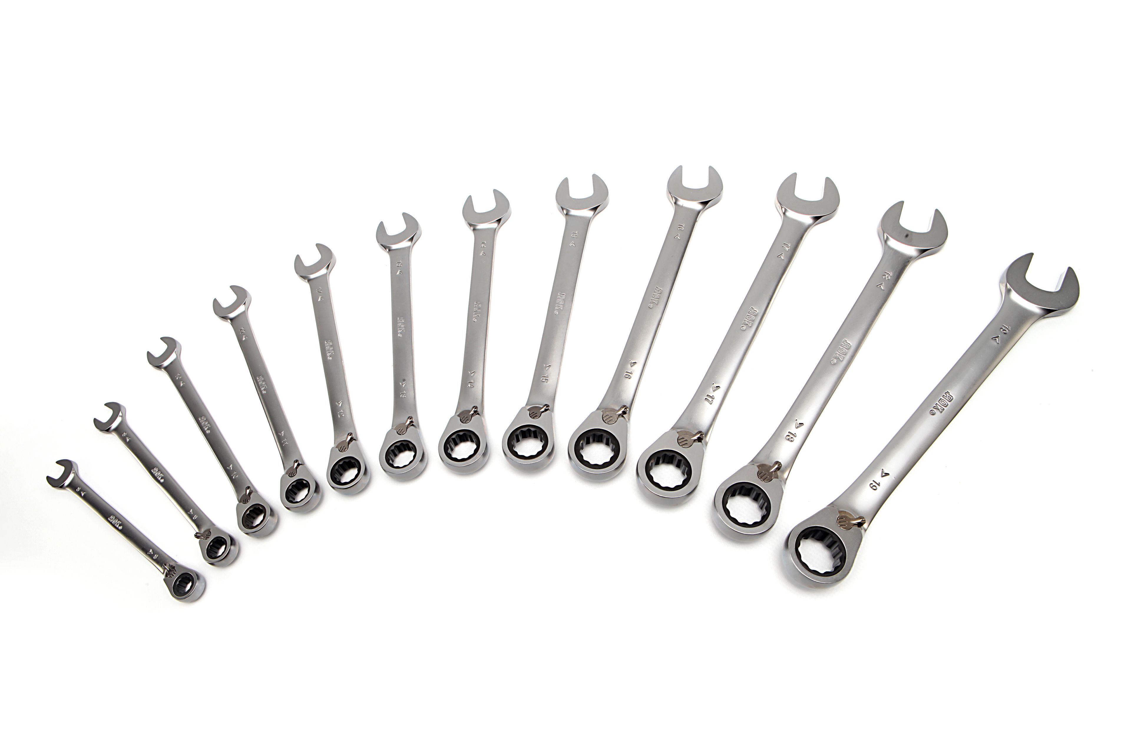 AOK 10 mm Clé à cliquet réversible professionnelle - Clé à fourche