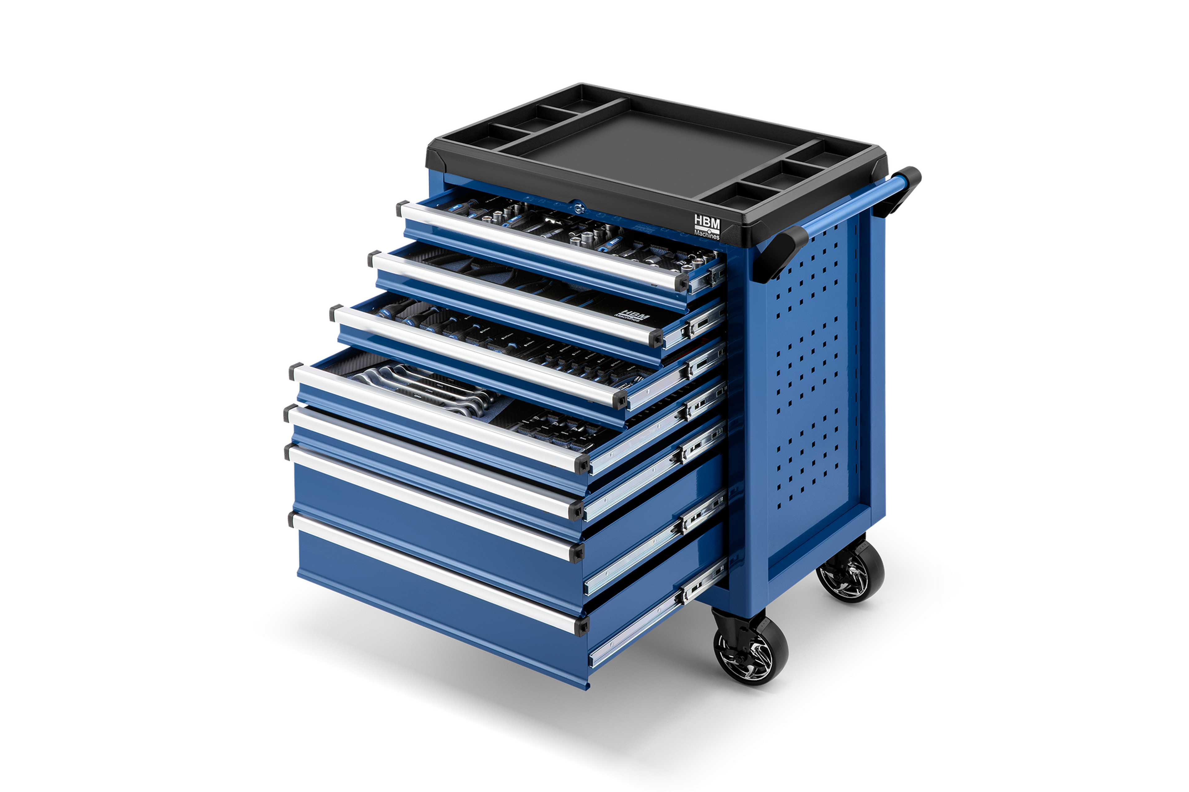 HBM gevulde gereedschapswagen 154-delig blauw Image 2