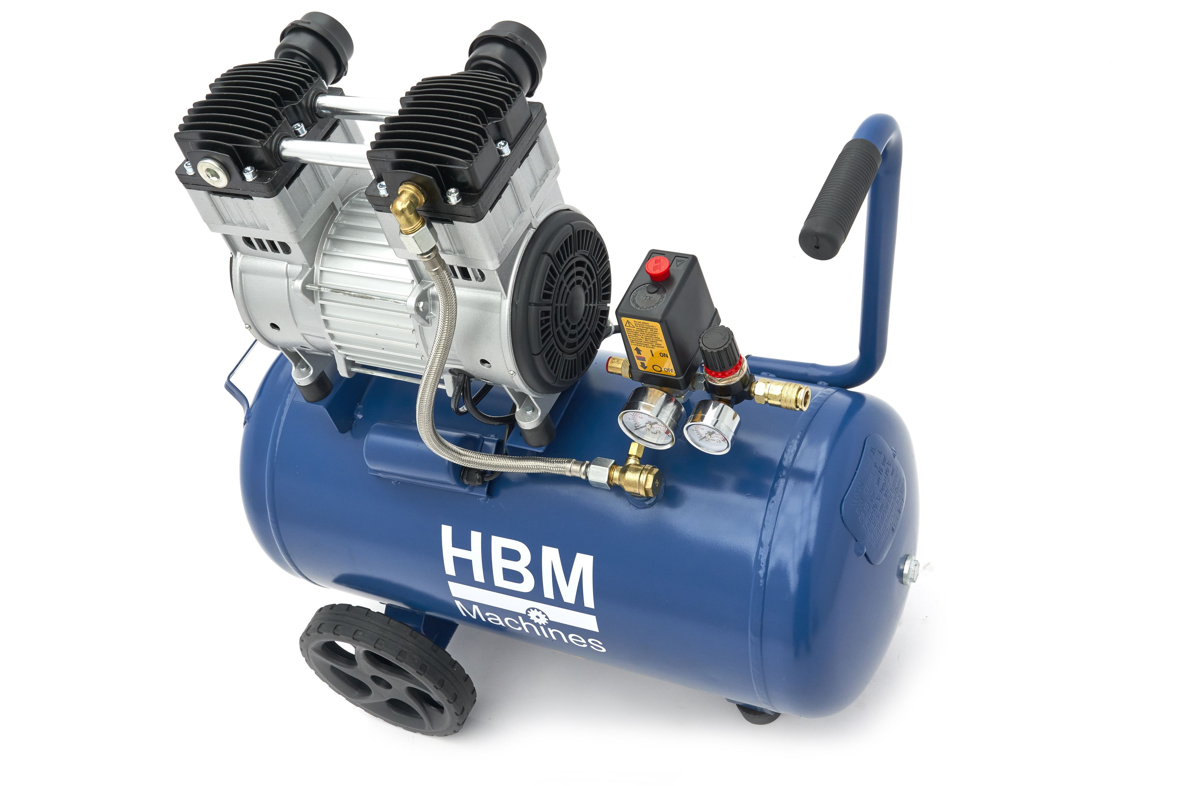 HBM low-noise olie vrije compressor 50 liter Image 6