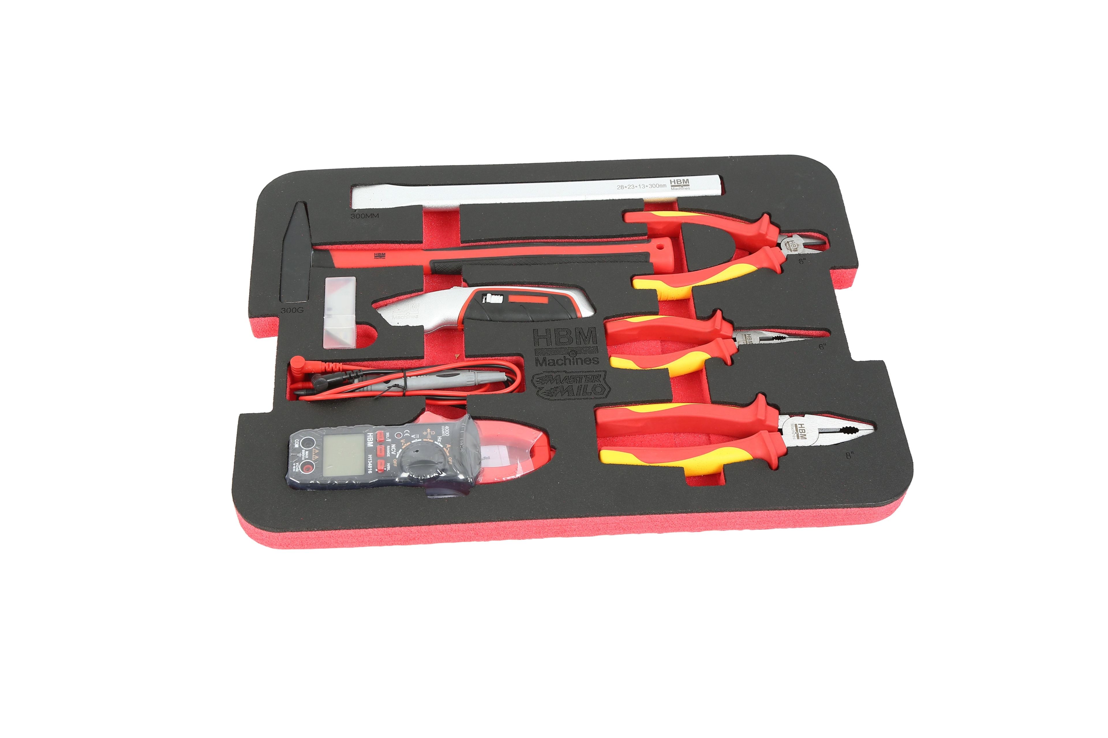 HBM MasterMilo gevulde gereedschapskoffer 159-delig Image 11