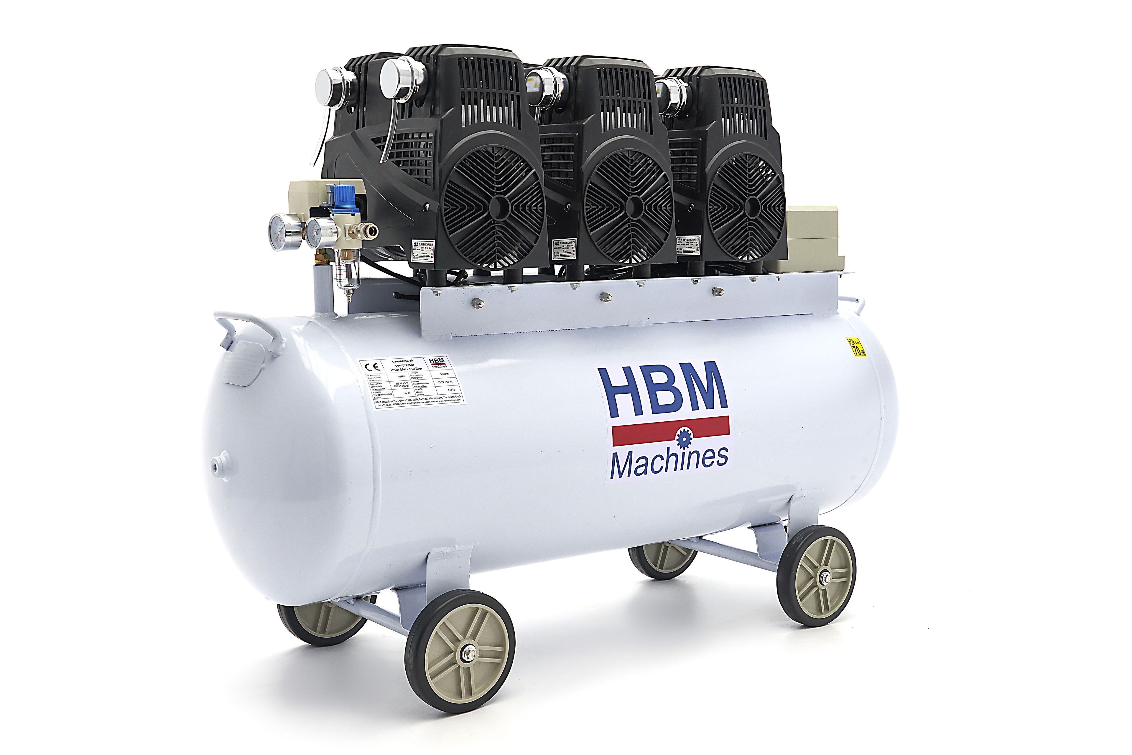 HBM 6 PK - 150 Liter Low Noise Compressor - Model 2 Image 5