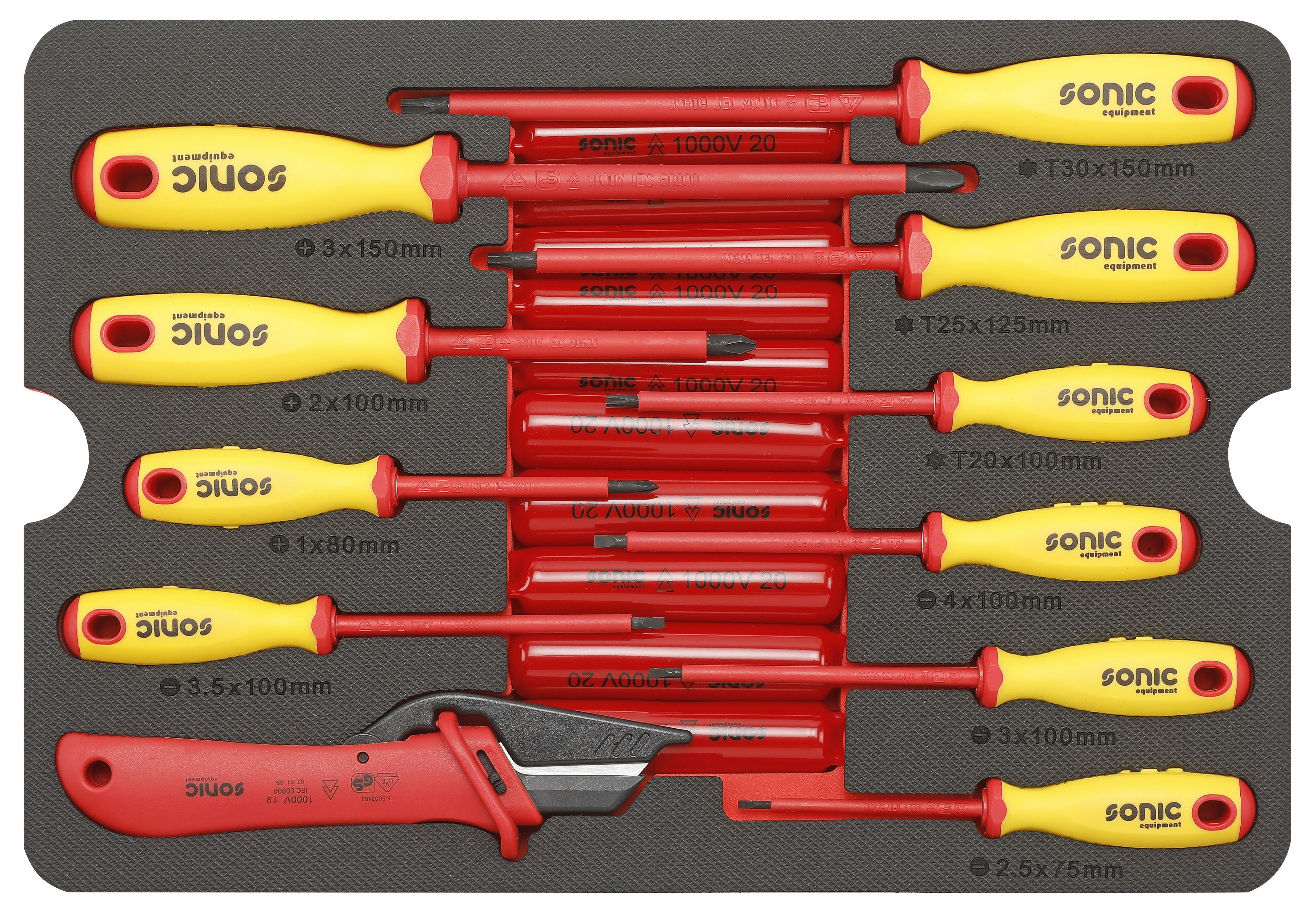 Valigetta di attrezzi professionale VDE da 50 pezzi Sonic Image 2